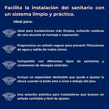 Sello Para Sanitario Sin Cera Fluidmaster Better Tha Wax