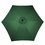 Sombrilla jardín con manivela en acero y poliéster verde