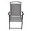 Silla jardin Textilene plegable color gris con descanzabrazos
