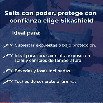 Imper prefabricado APP Sikashield 4.0mm F PL gravilla roja