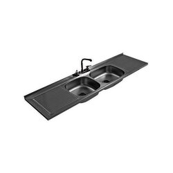 Fregadero marca Eb Técnica 188 x 50 cm 2 Tinas 2 Escurridores