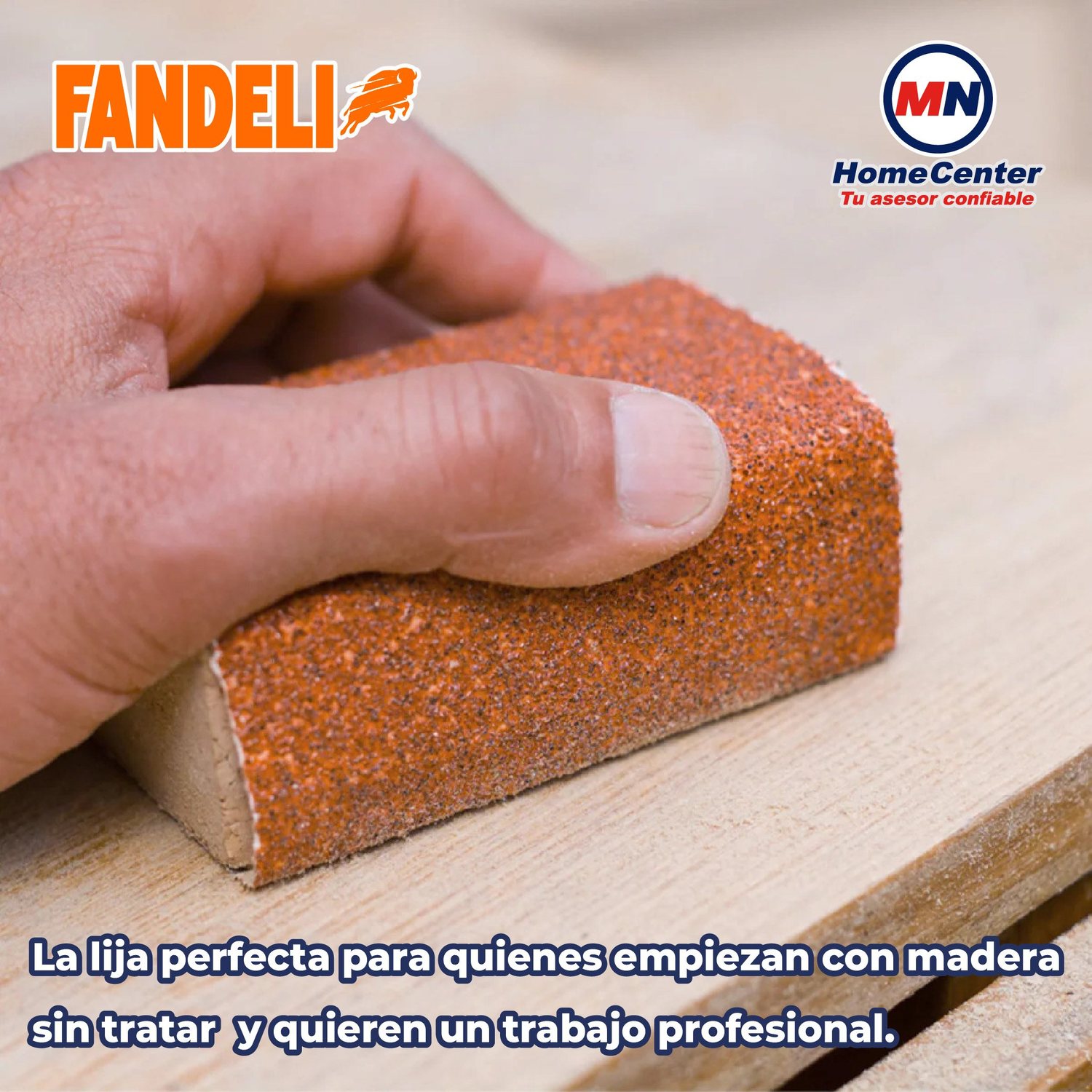 Lija Para Madera Fino Fandeli 9 x 11 Pulgadas