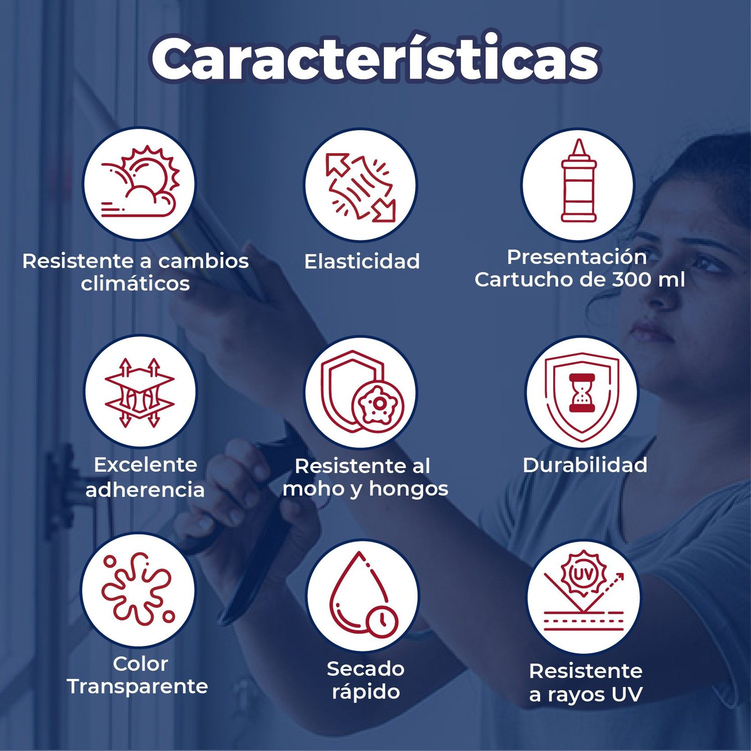 Silicón Transparente marca Presto 300 mL