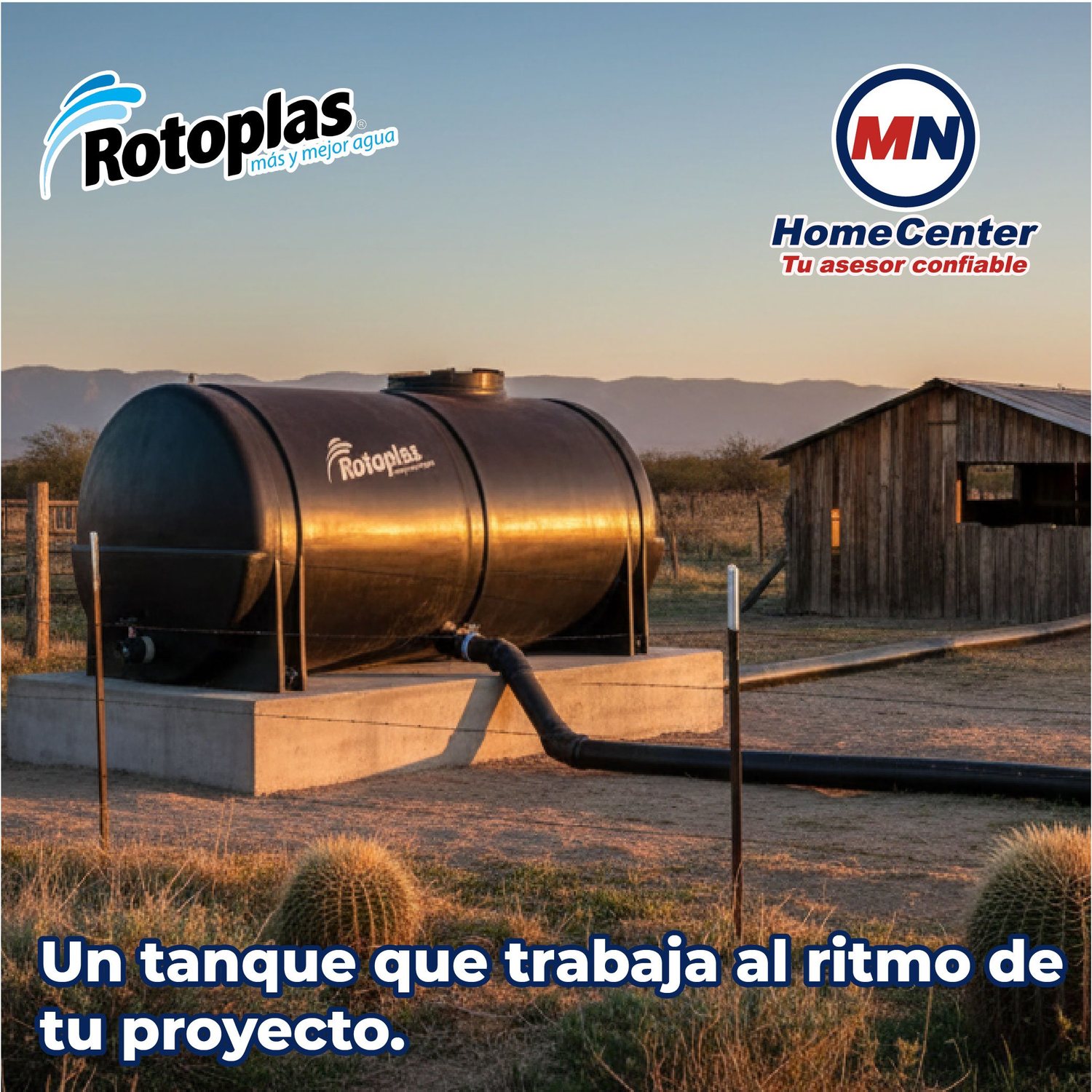 Tanque Nodriza Negro 2500 L Rotoplas Estándar