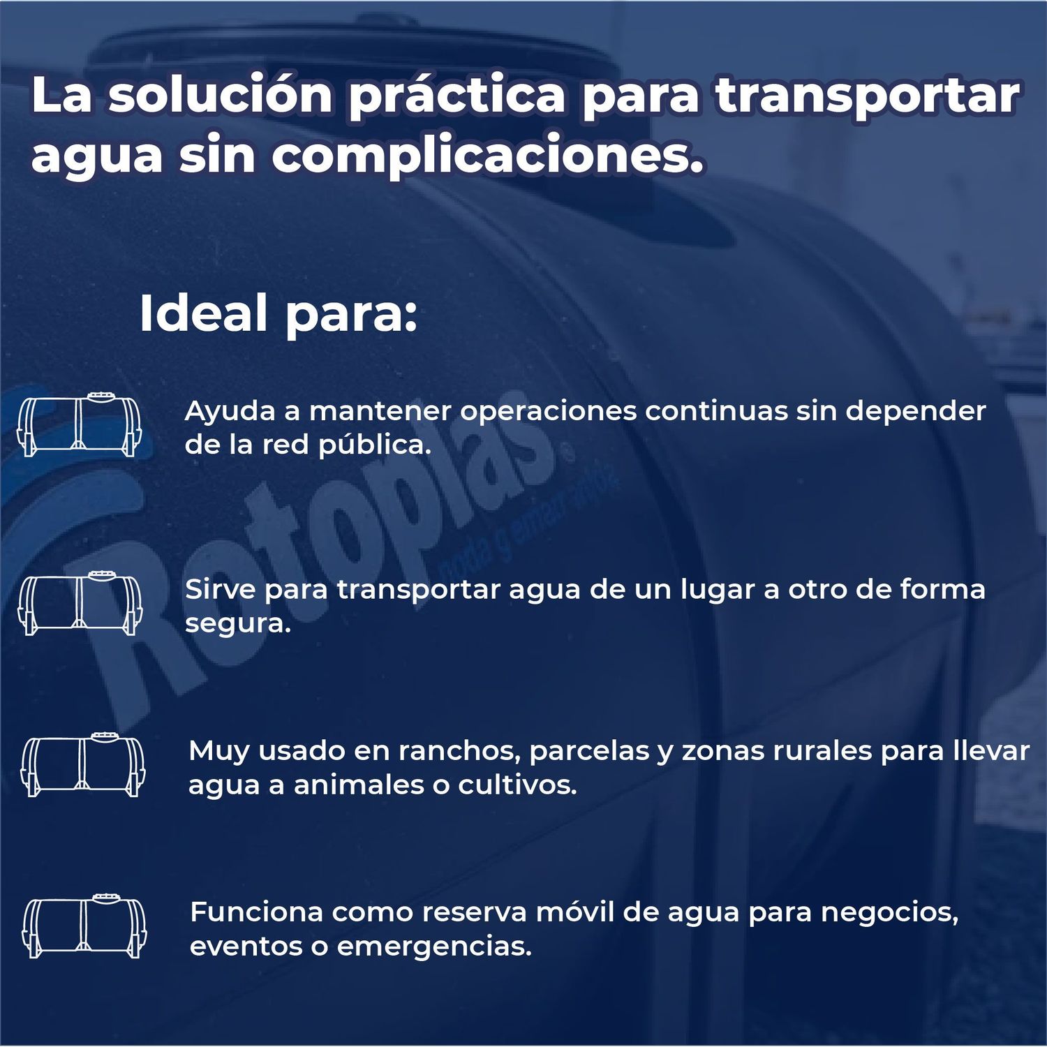 Tanque Nodriza Negro 2500 L Rotoplas Estándar