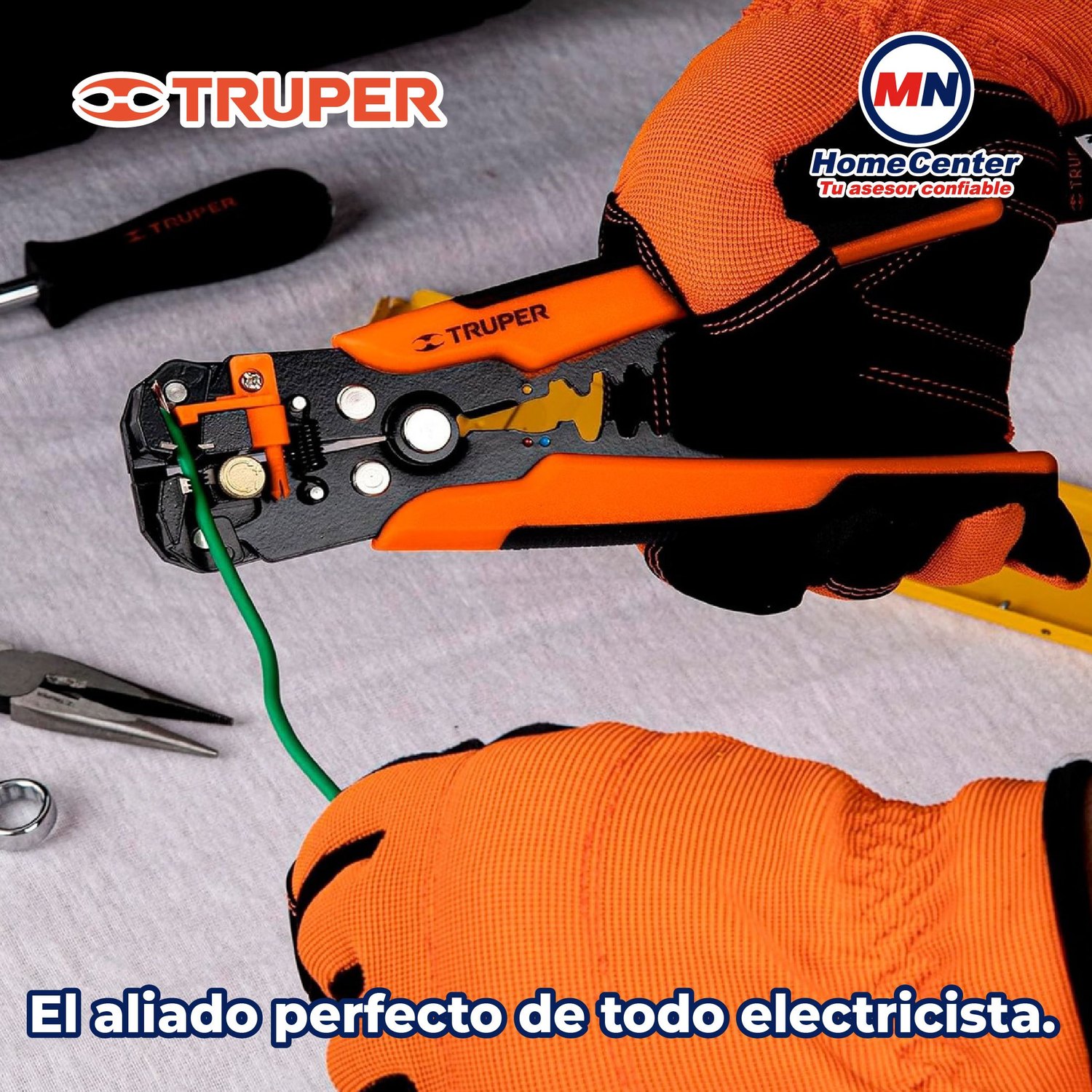 Pinza Profesional Electricista 8 pulg