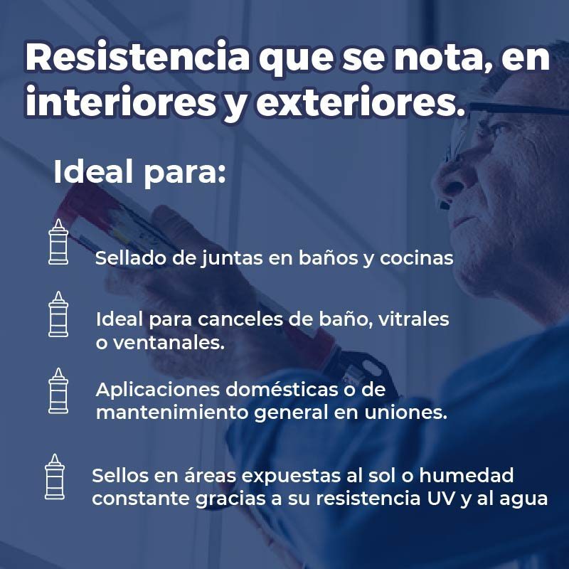 Silicón Blanco marca Presto 300 mL