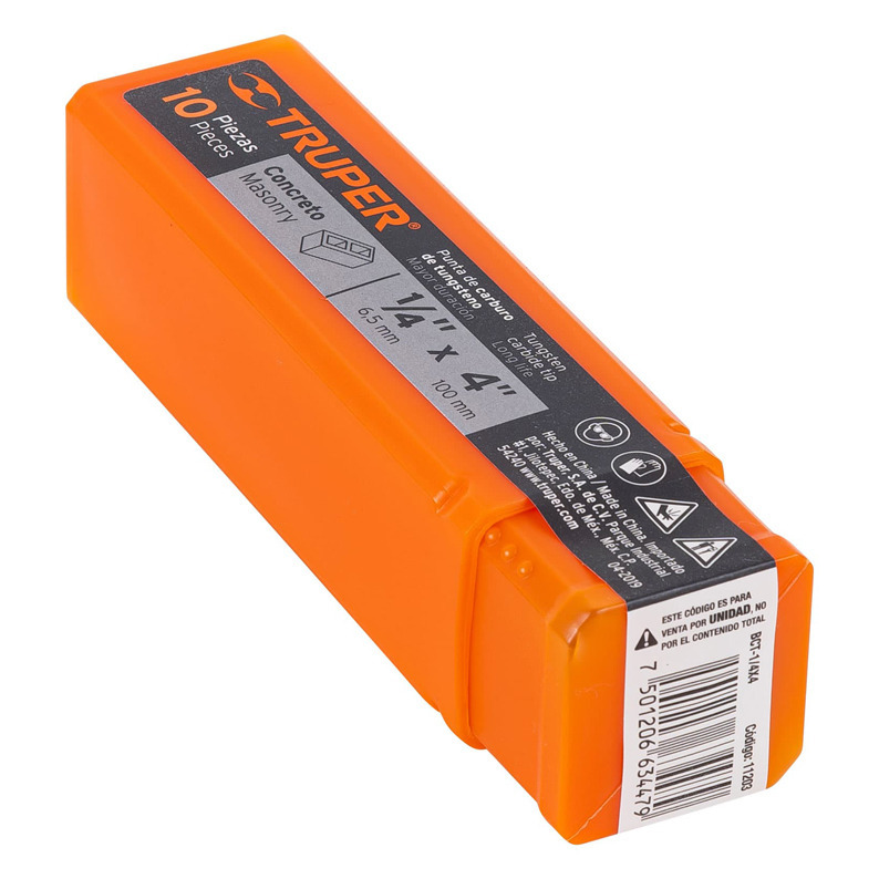 Broca Concreto Truper ¼ x 4 pulg
