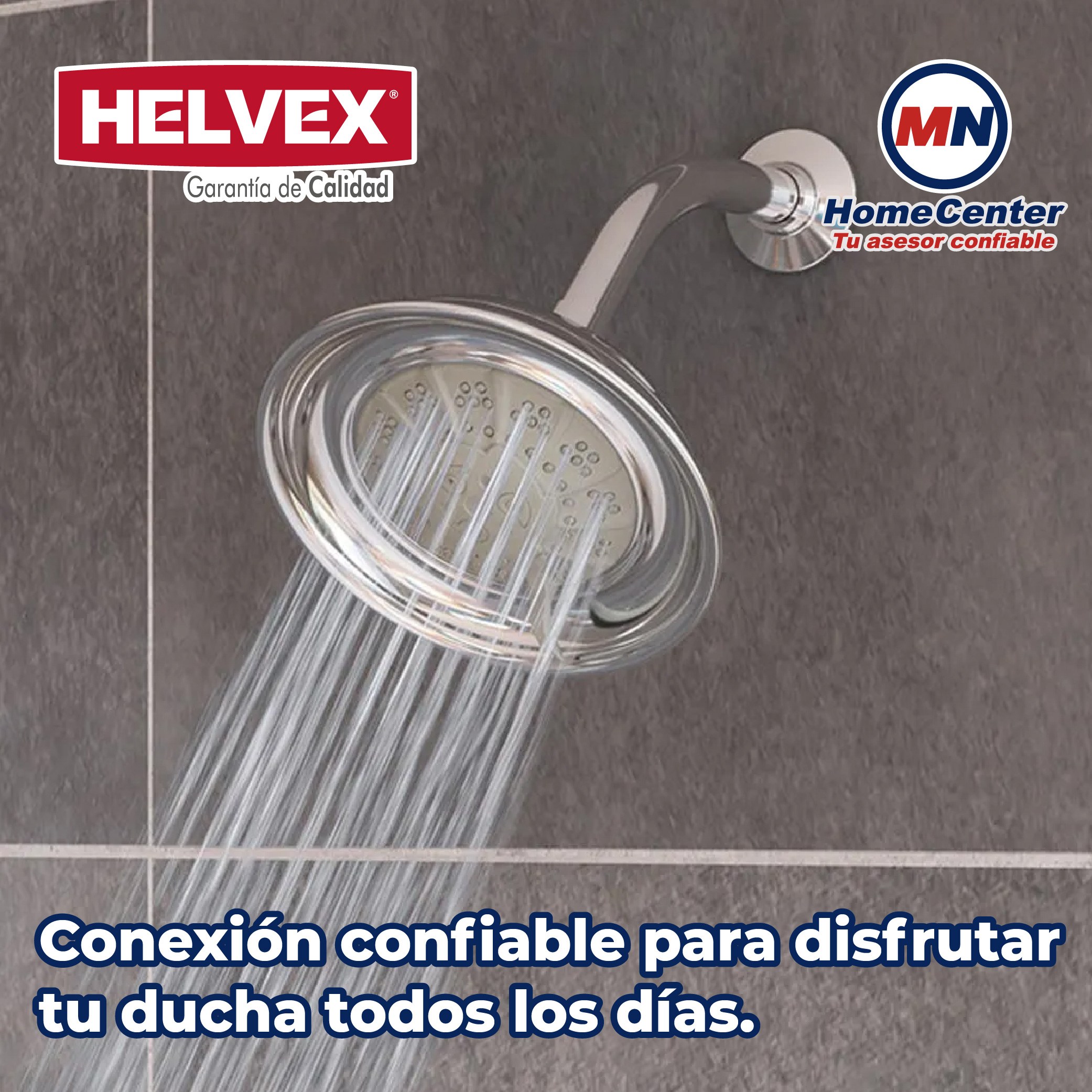 Brazo y Chapetón Redondo Para Regadera Helvex TR-011