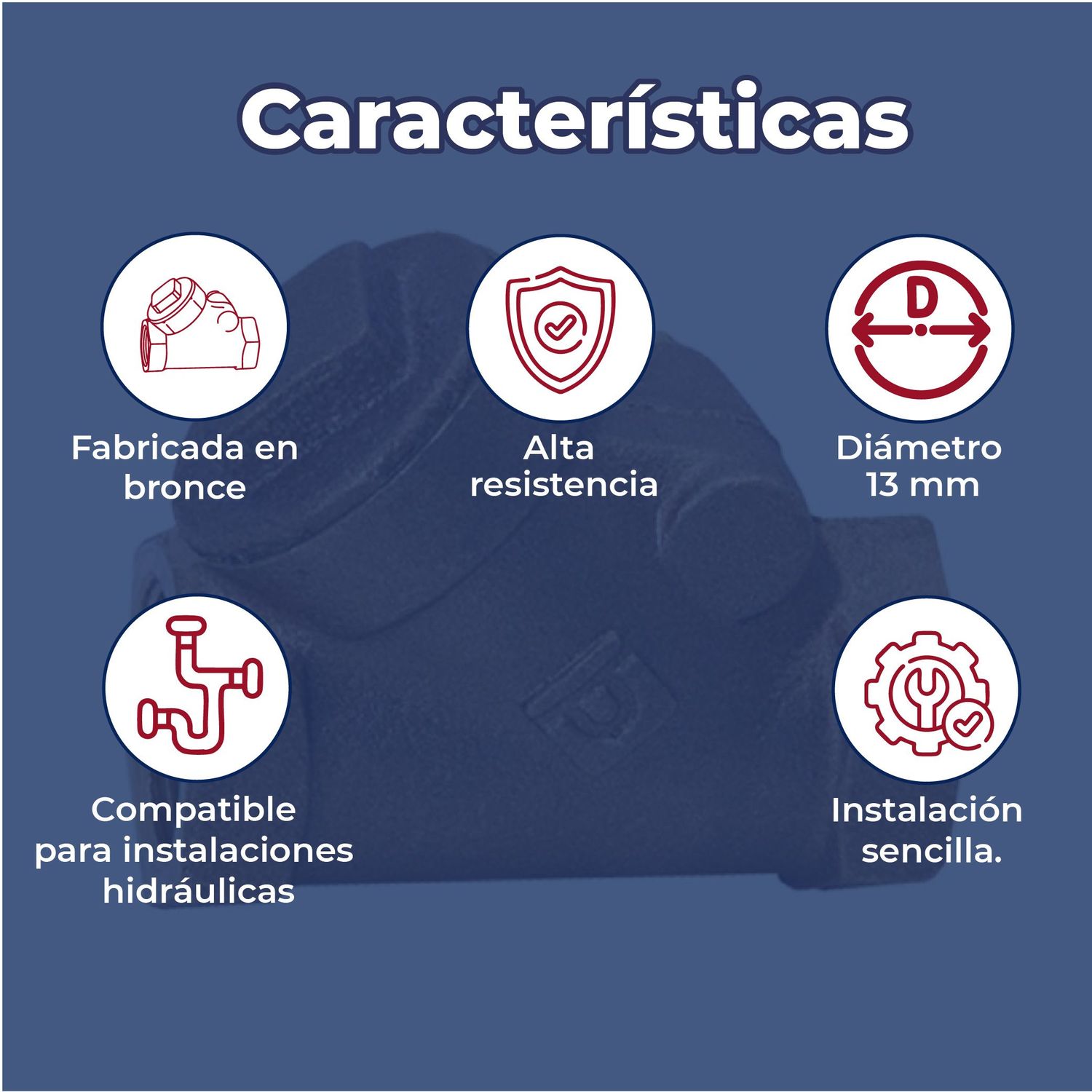 Válvula Check Columpio Urrea 13 mm