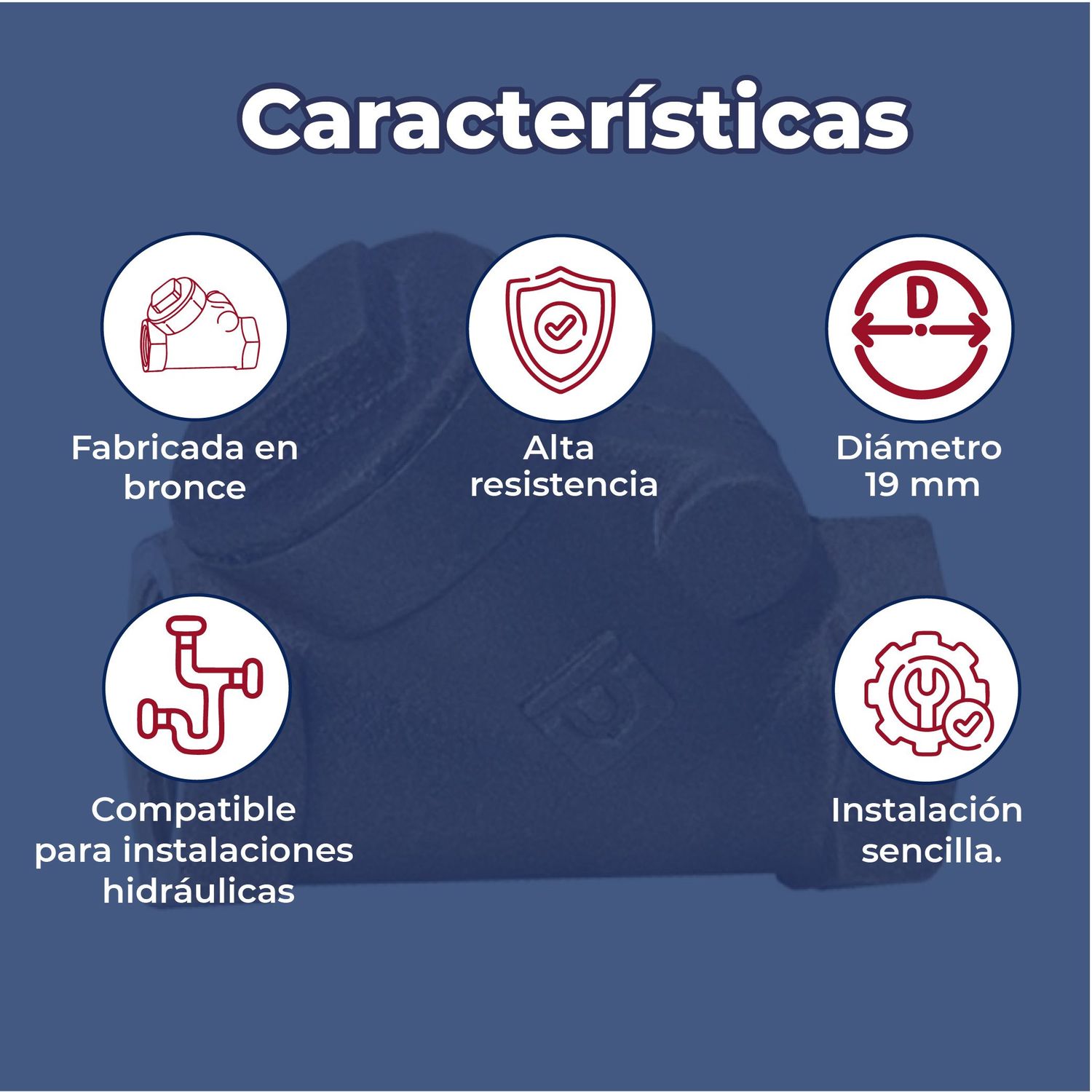 Válvula de Retención Check Tipo Columpio Urrea 19 mm 3/4 Pulgada