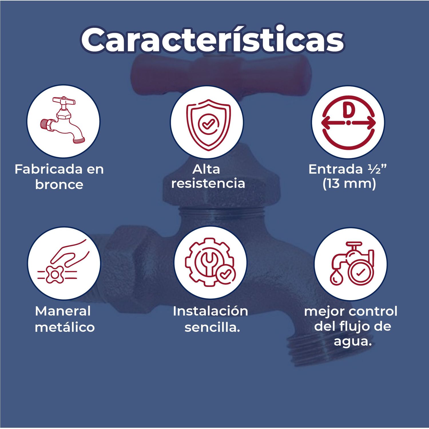 Llave Para Manguera Corta Bronce Urrea 13 mm