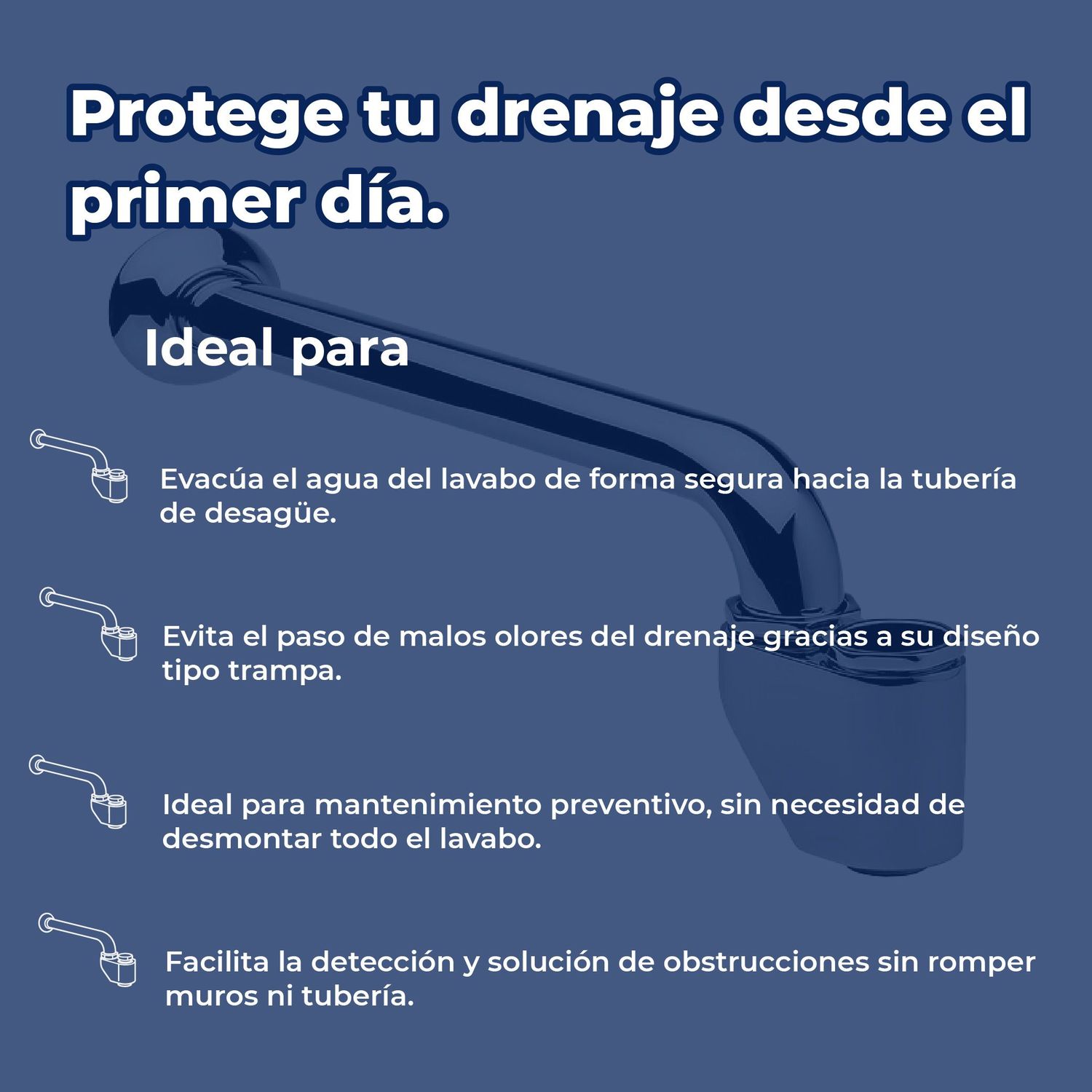 Céspol Para Lavabo Helvex sin Contra Acabado Cromo TV-016