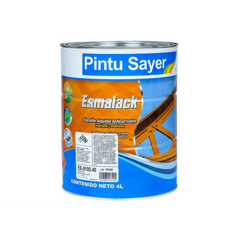 Esmalte Anticorrosivo Pintu Sayer Negro 4 Lt