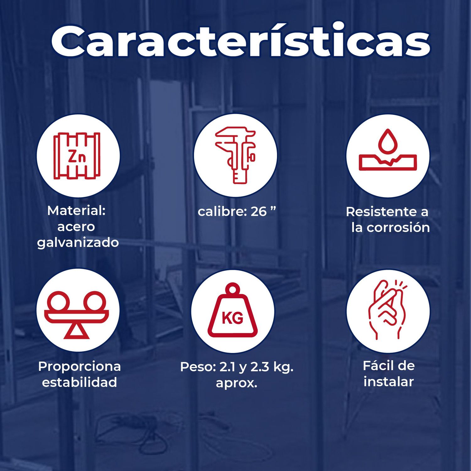 Canal amarre panel rey calibre 26 6.35X3.05 M