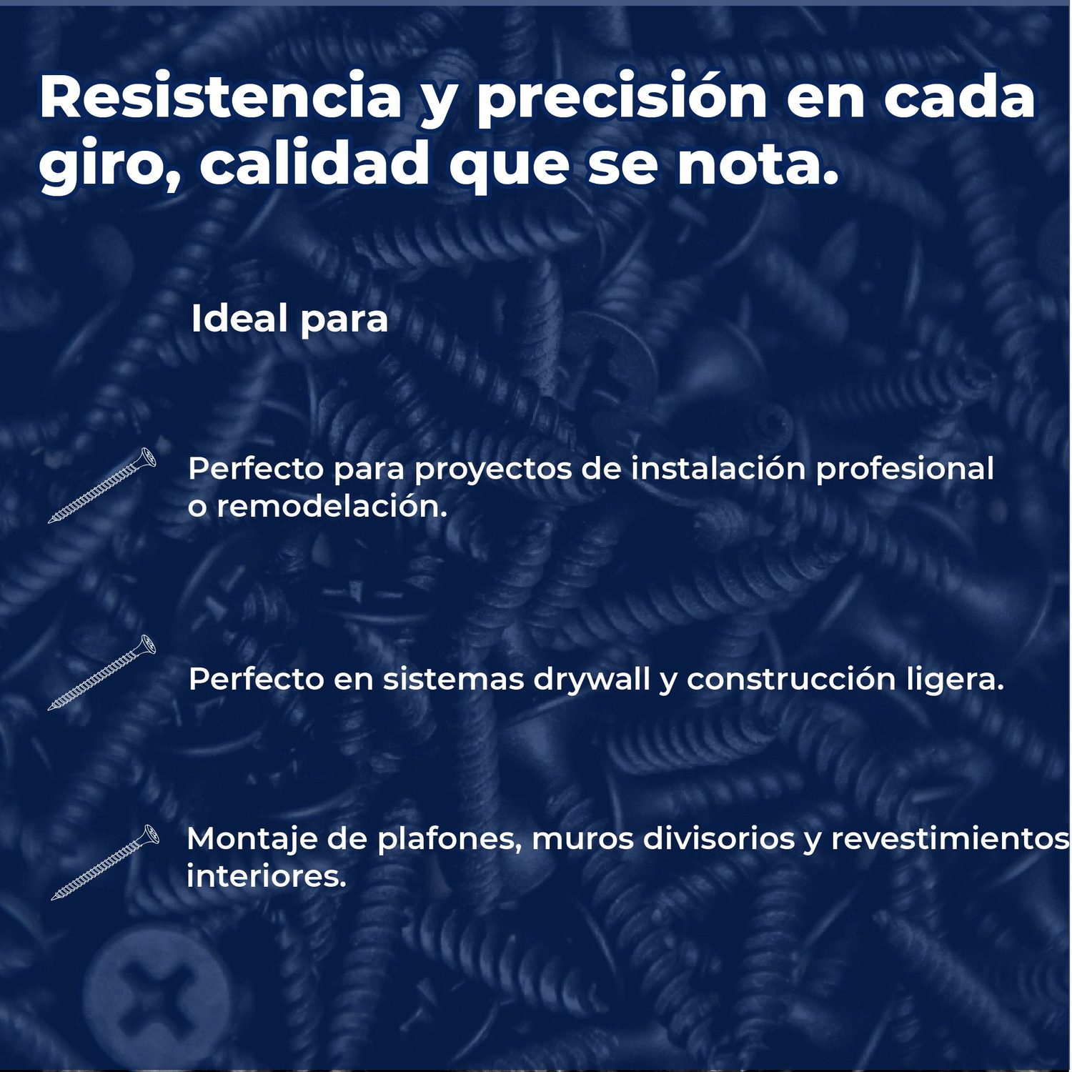 Tornillo Estándar 6 mm x 1 5/8 pulg (Precio por kilo)