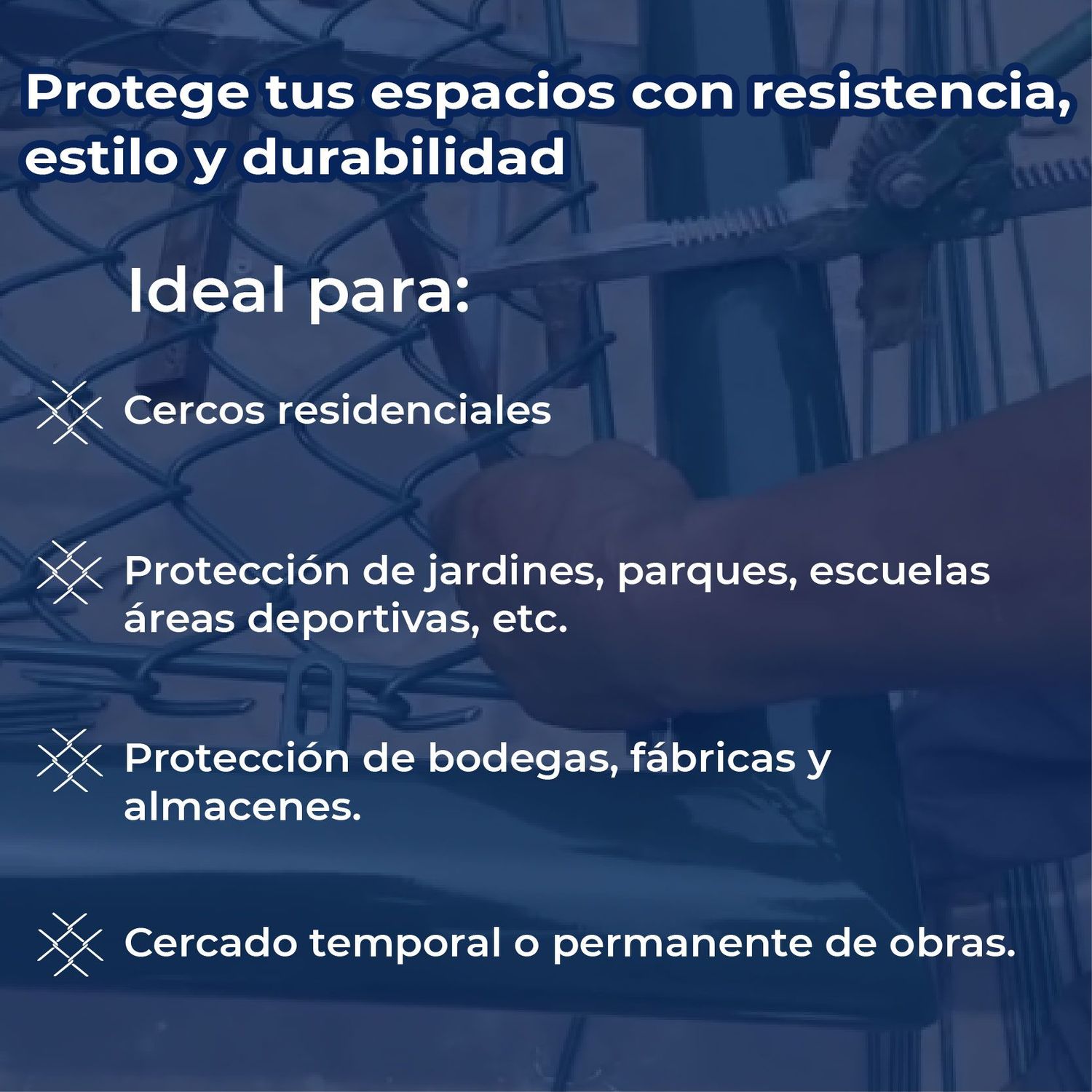 Malla Ciclónica Forrada DeAcero 2.0 x 20 ML Cal 12.5