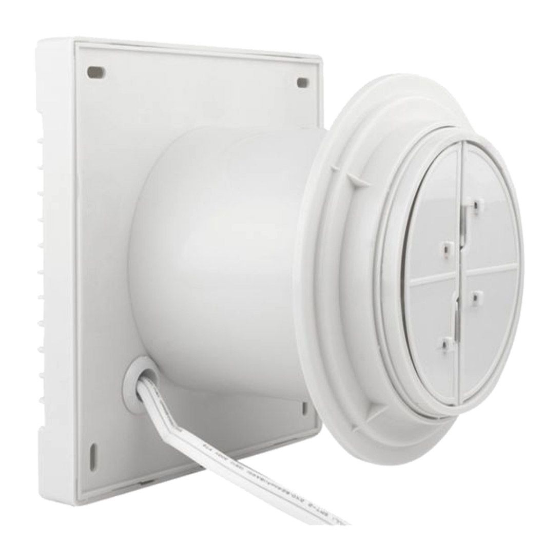 Extractor Baño Ultra Delgado Blanco 4 pulg marca Estevez