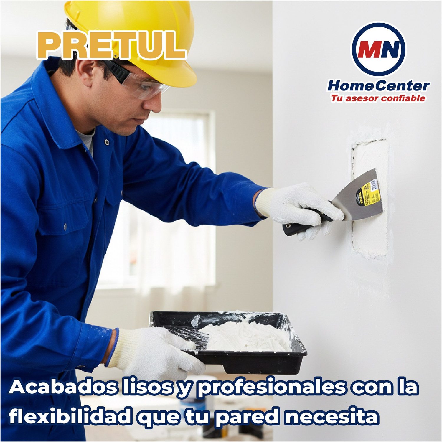 Espátula Flexible 3" Pulgadas Con Mango de Plástico Pretul