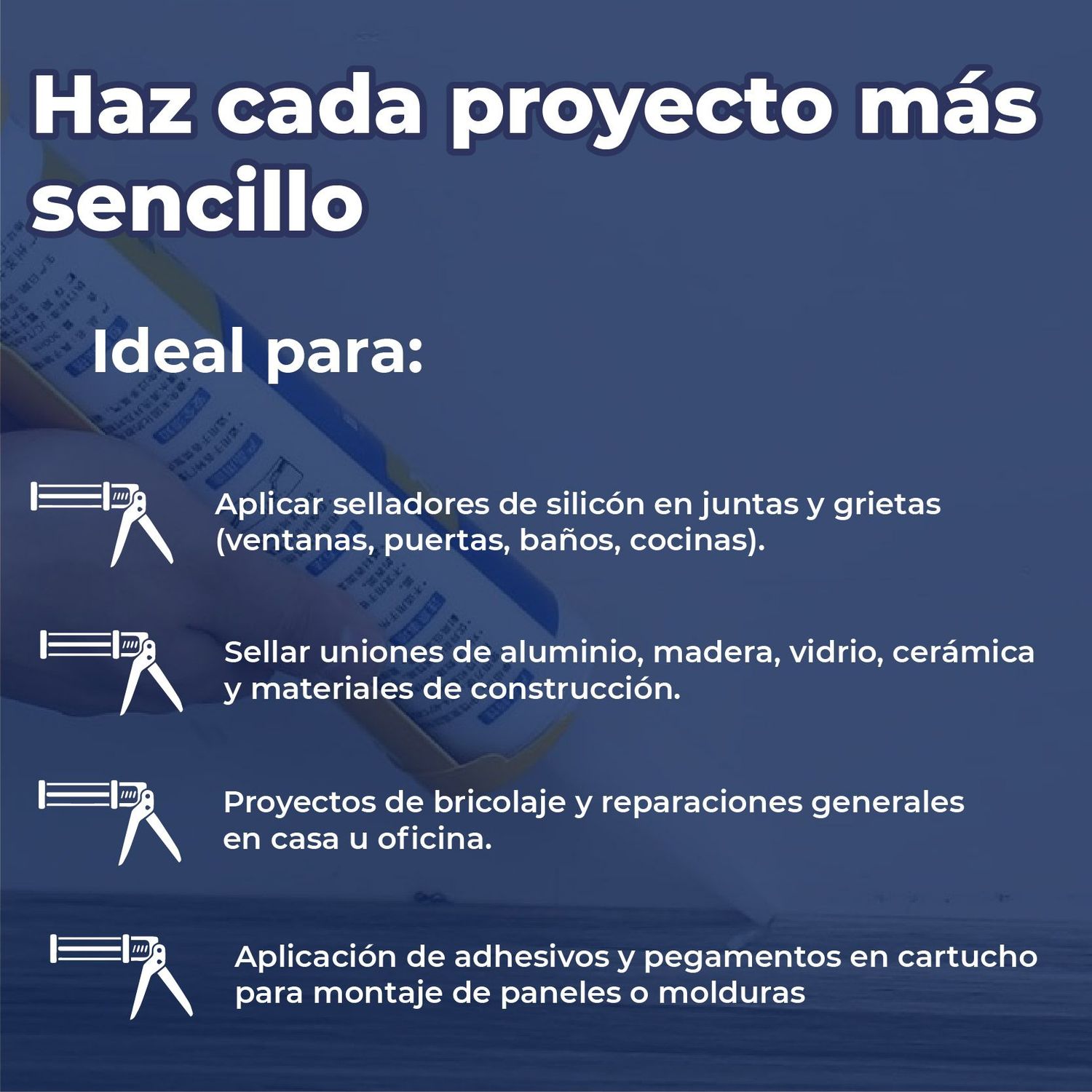 Pistola Calafateadora Presto Atlas Con Girador De Cartucho