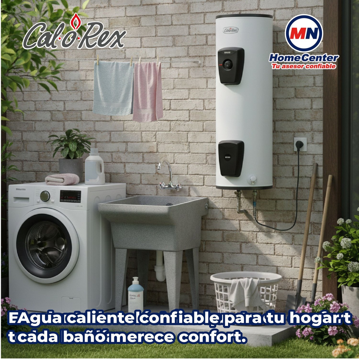 Calentador Eléctrico Deposito Calorex Vattium 76 L 2 servicios