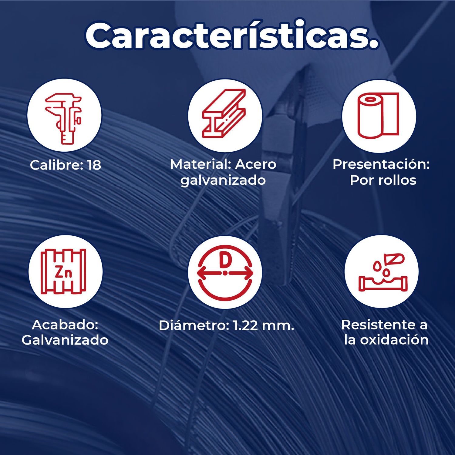 Alambre Galvanizado Deacero Calibre 18 (Precio por kilo)