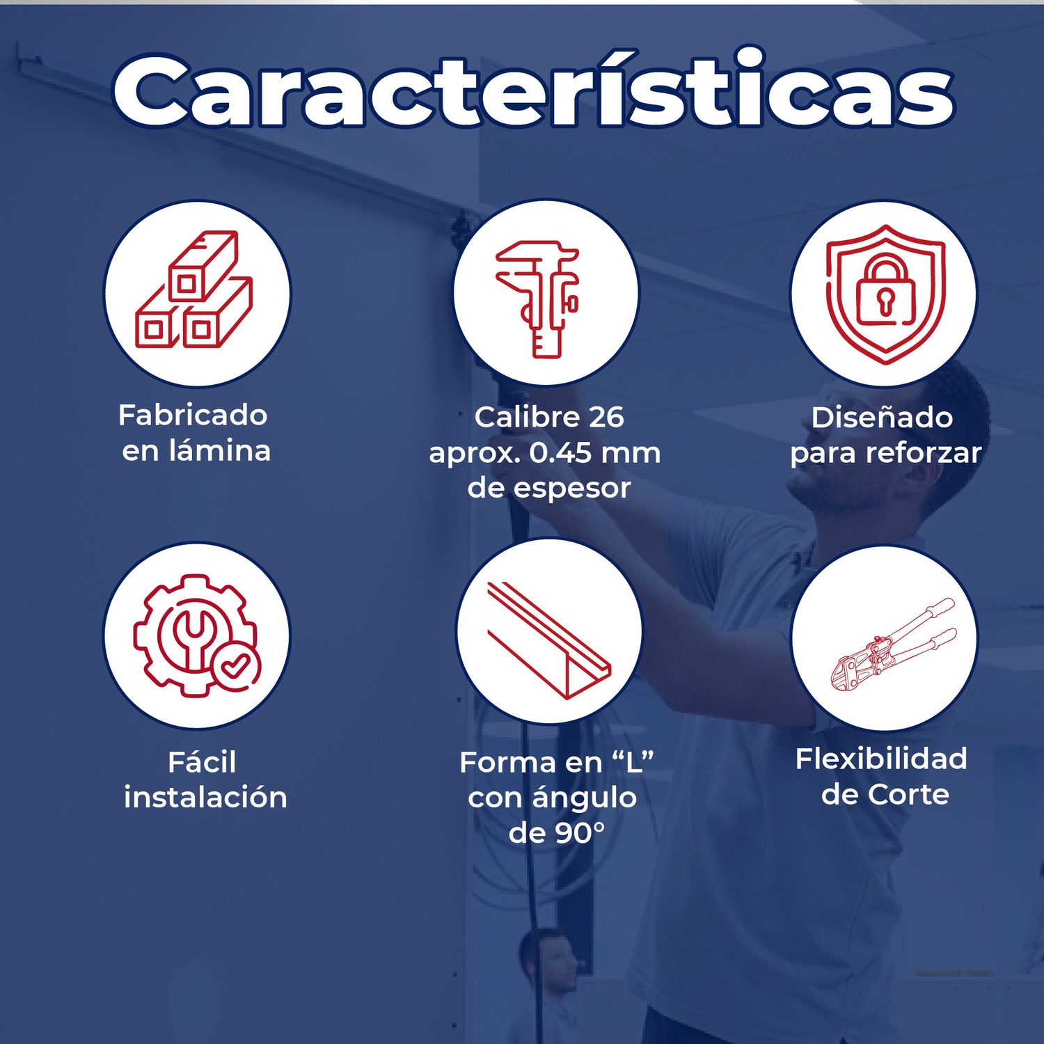 Angulo Amarre Calibre 26 2.54X3.05 M