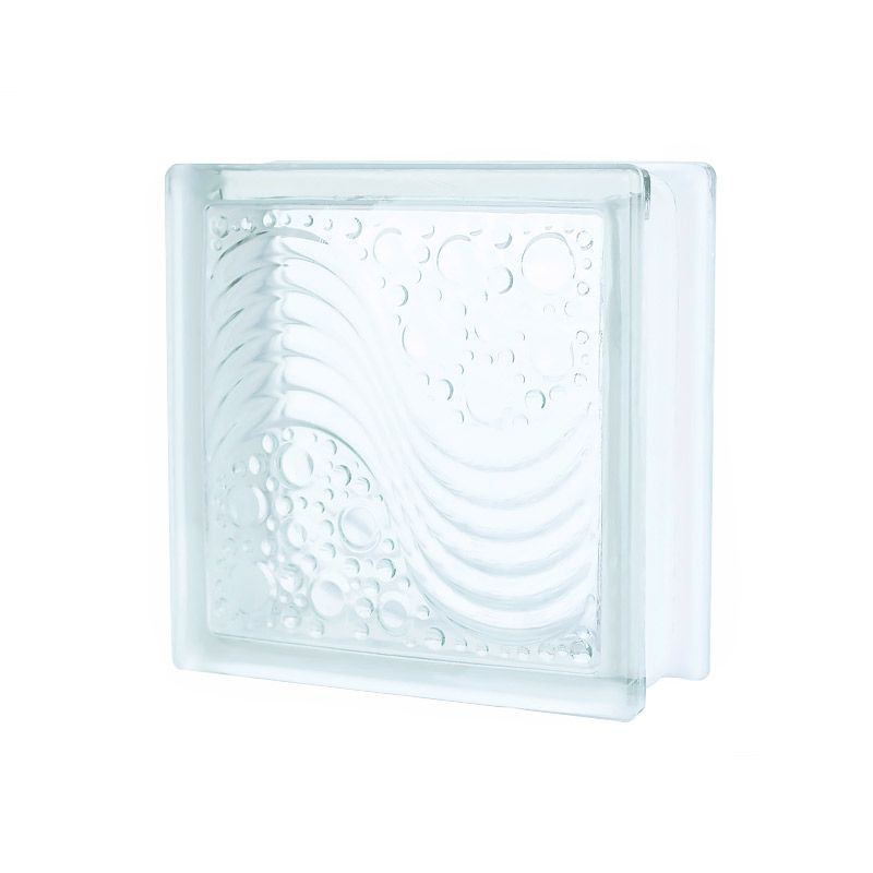 Vidrio Block Sea Wave 19 x 19 x 8 cm