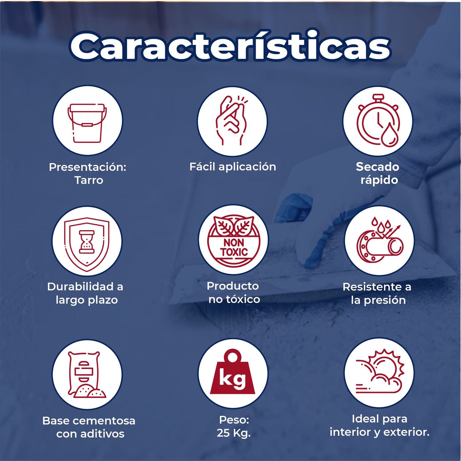 Impermeabilizante Cementoso Imper Blanco 25 kg