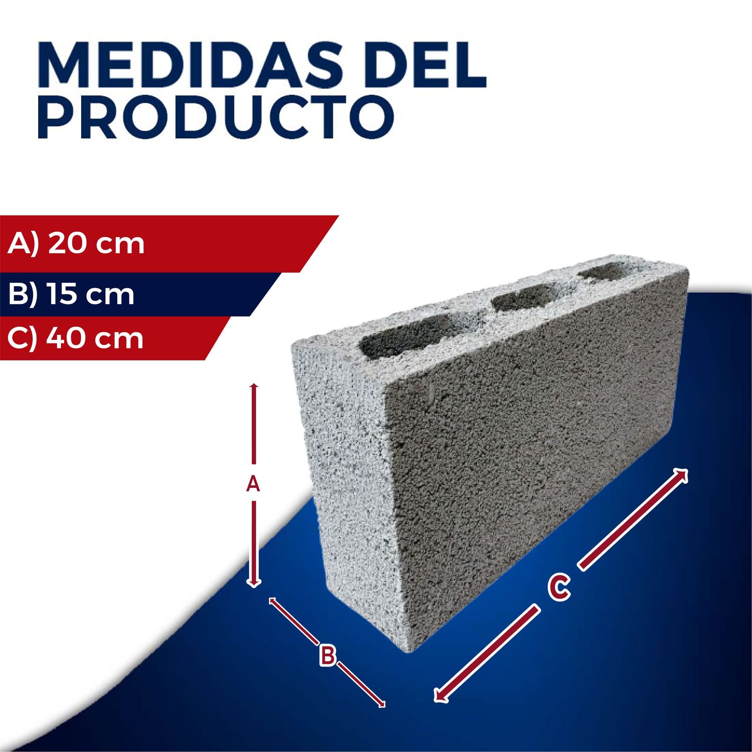 Block Ligero 15 x 20 x 40 cm