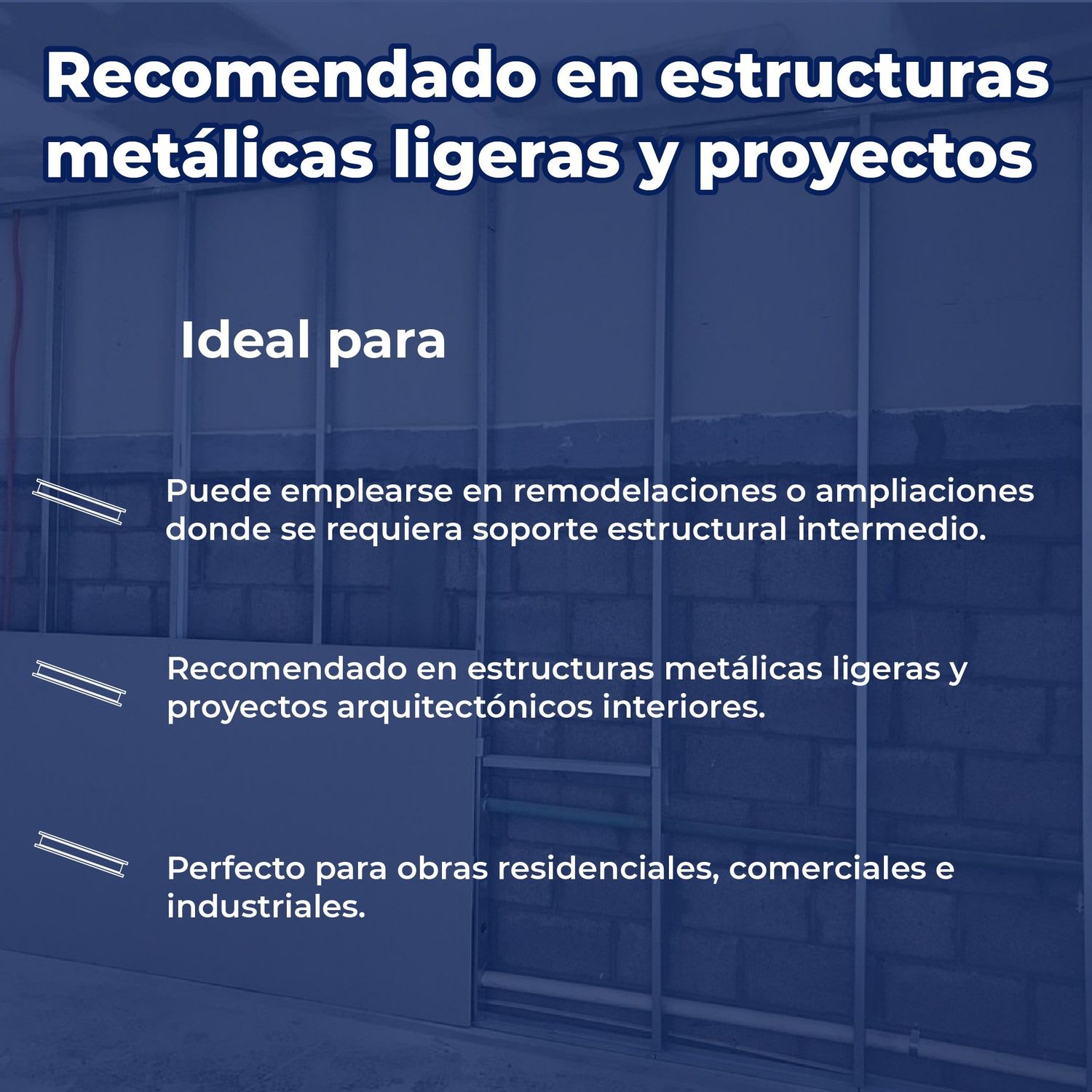 Poste Viga Calibre 20 6.35X3.05 M