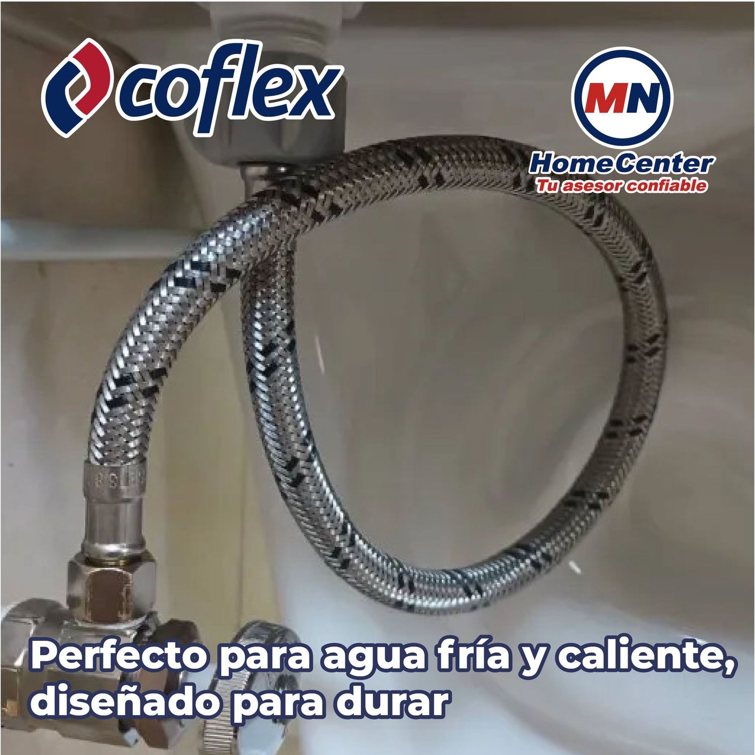 Manguera Maxiflex Flexible Para Lavabo Fluidmaster 1/2X1/2X40 CM