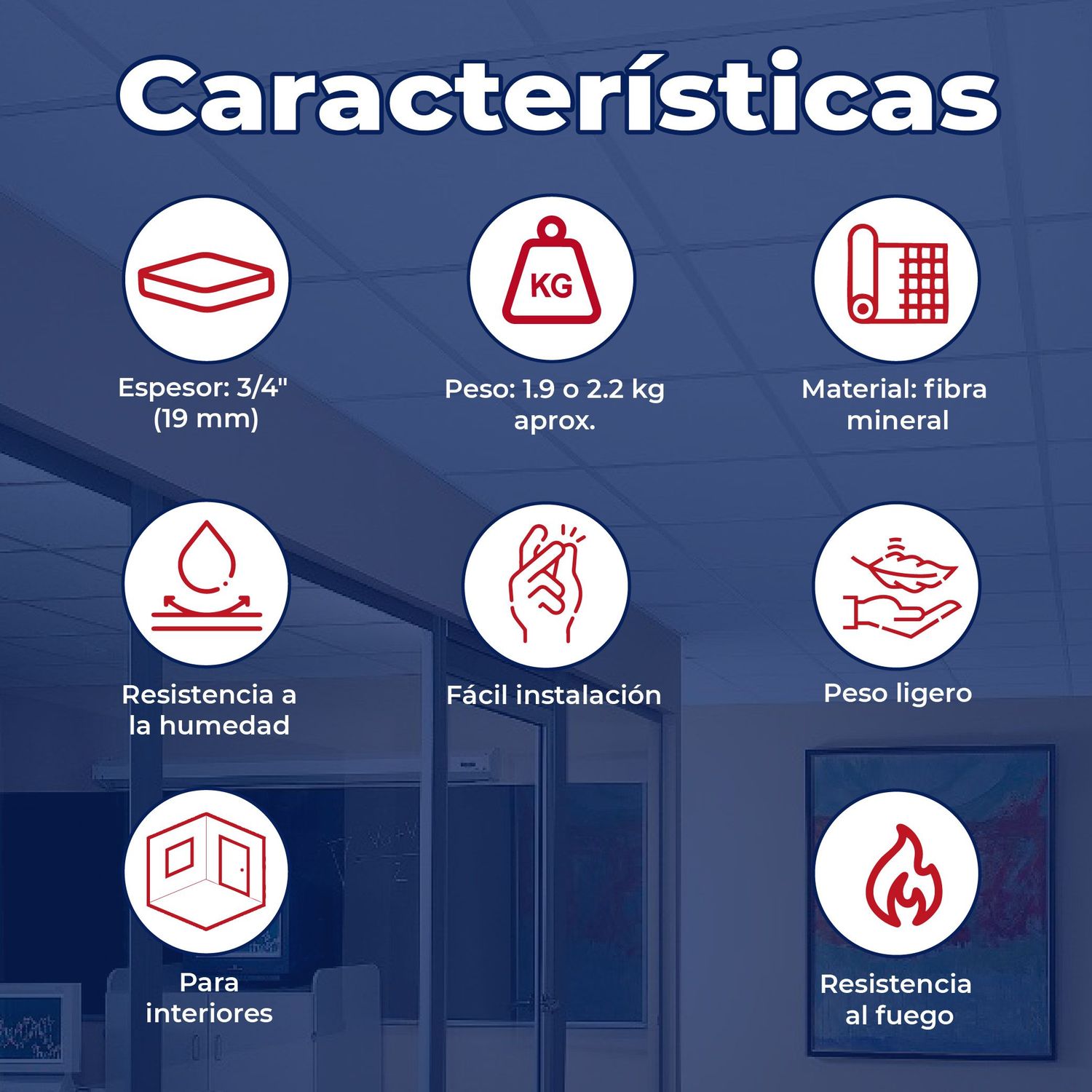 Plafón Ultima 1911 3/4 0.61X0.61M (12 PZA)