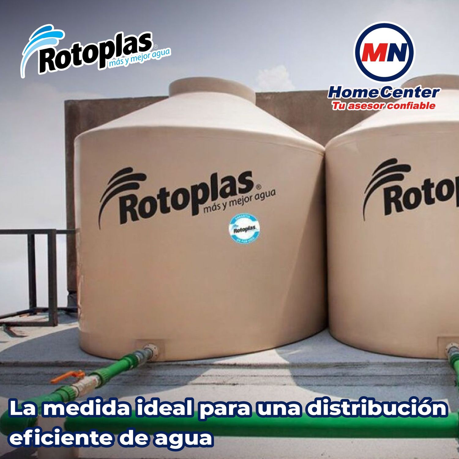 Tubo Hidráulico Tuboplus Rotoplas 3/4 pulgadas