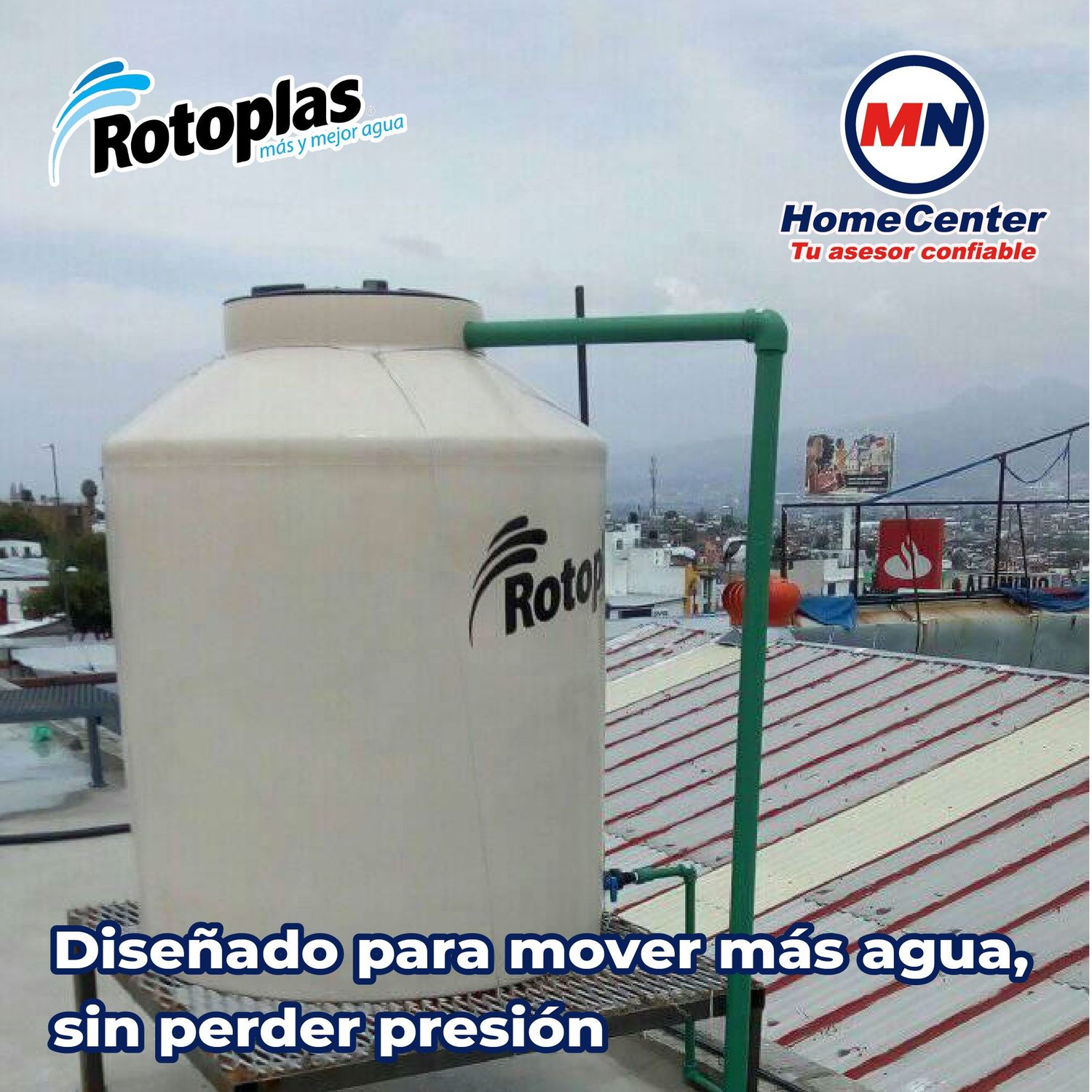 Tubo Hidráulico Tuboplus Rotoplas 2 pulg