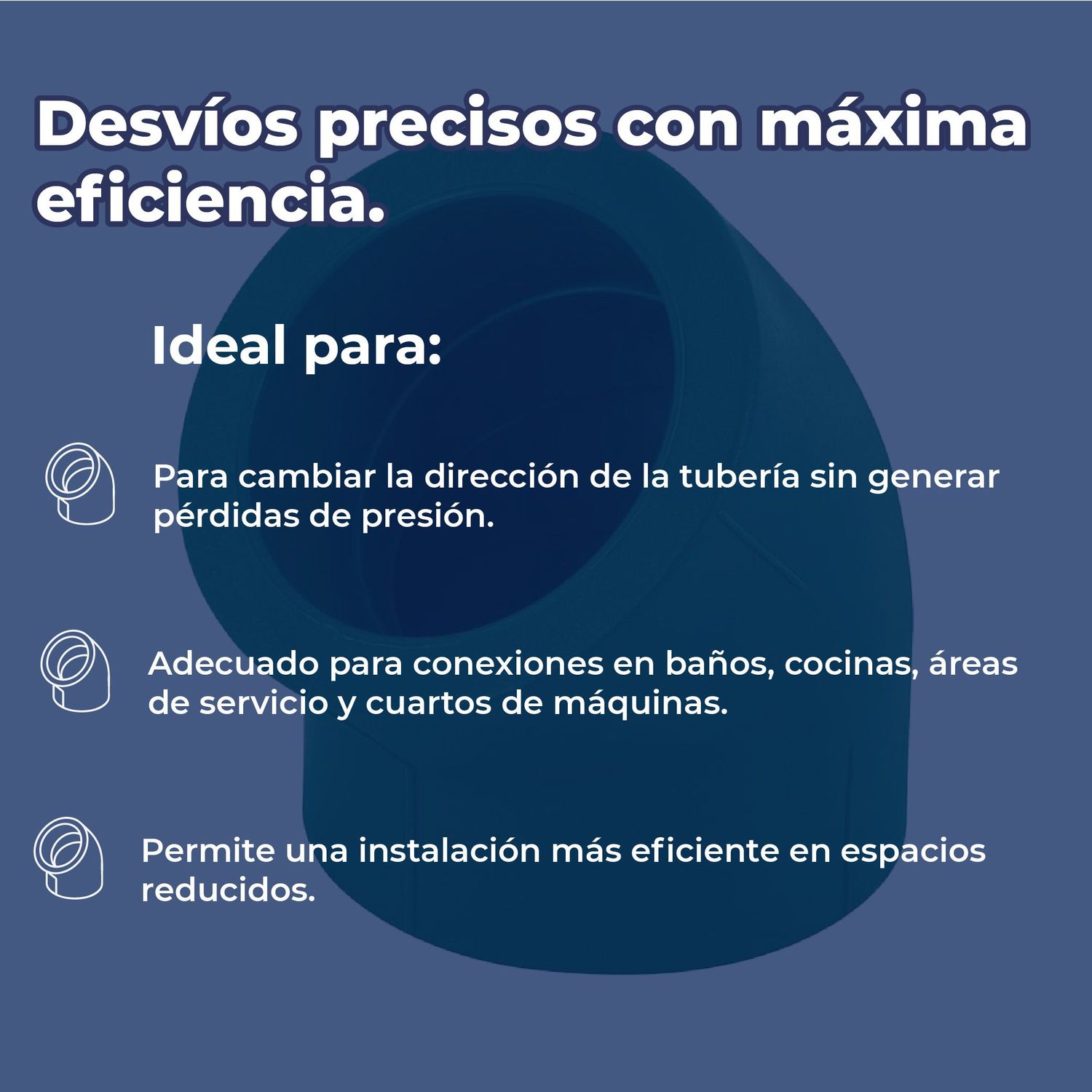 Codo Tuboplus Rotoplas 45 x 1¼ Pulgadas