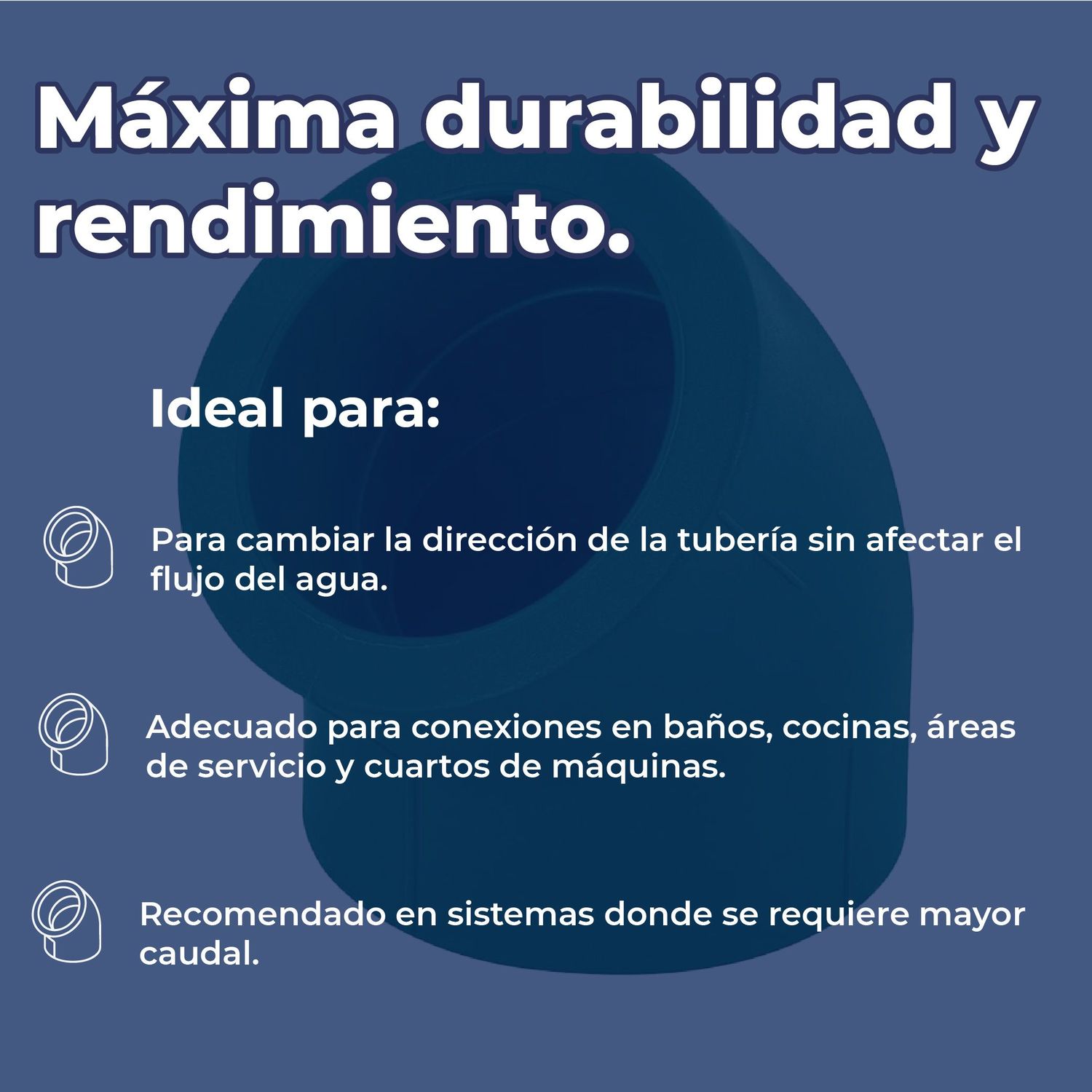 Codo Tuboplus Rotoplas 45 x 1½ Pulgada