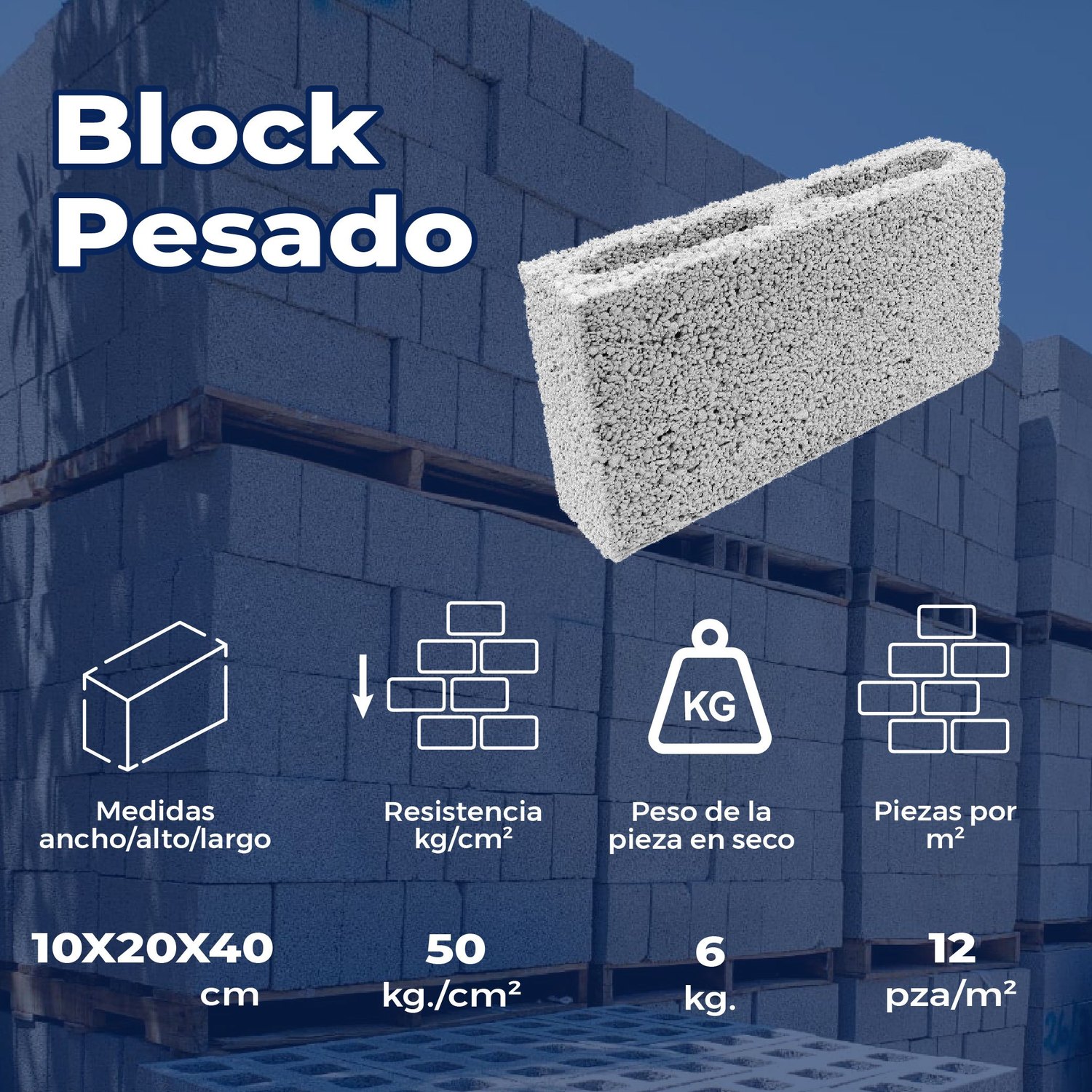 Block Ligero 10 x 20 x 40 cm