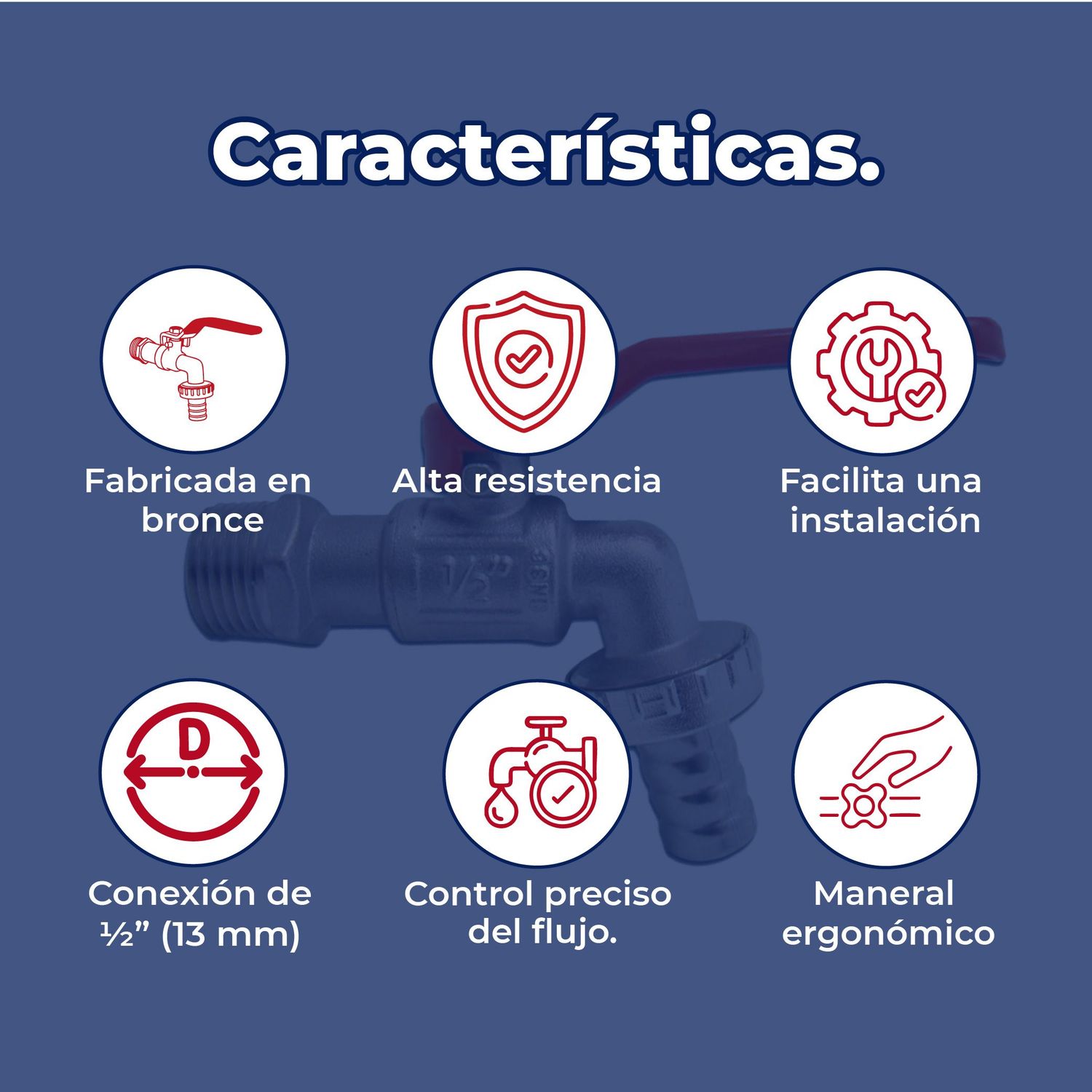 Llave Para Manguera de Esfera Rugo 13 mm ½