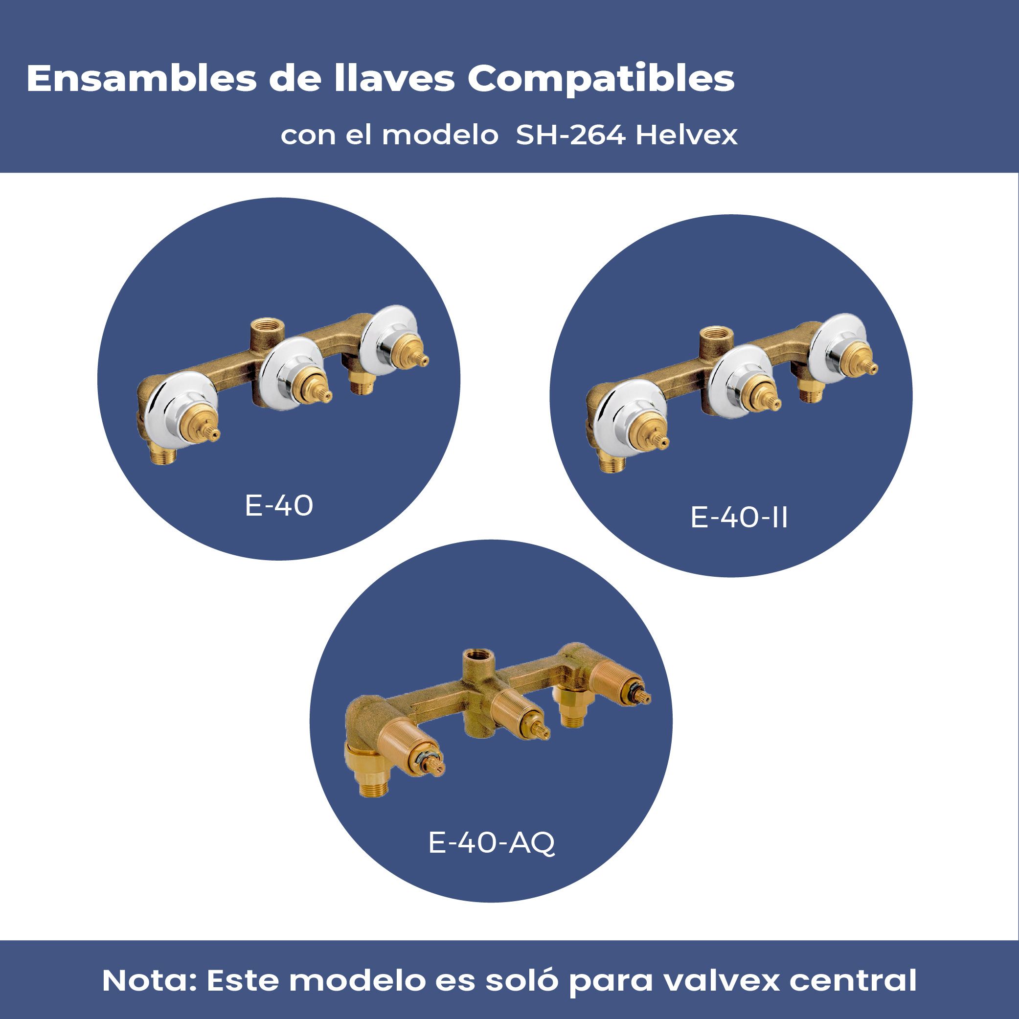 Valvex Central Cuerpo Triple Helvex