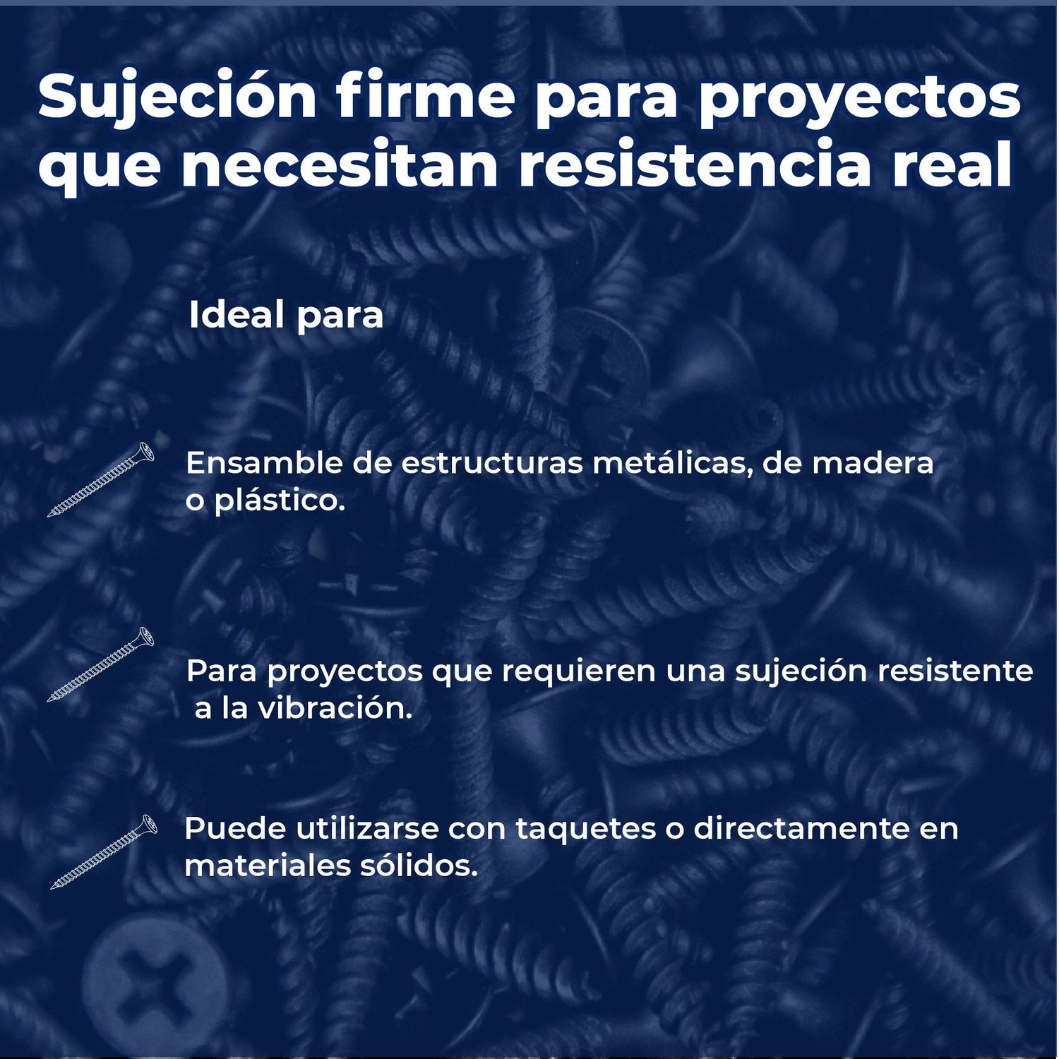 Tornillo Estándar 8 mm x 3 pulg