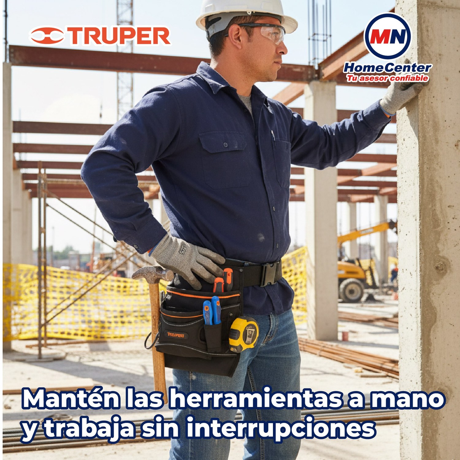 Porta herramientas de poliéster 13 compartimentos Truper