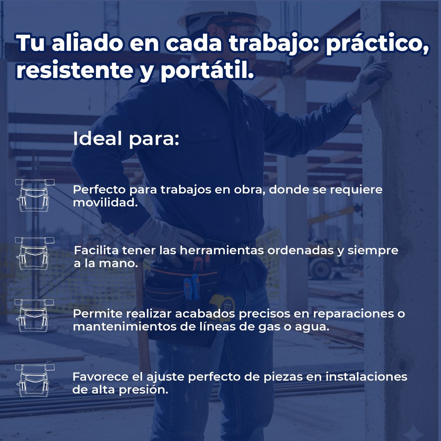 Porta herramientas de poliéster 13 compartimentos Truper