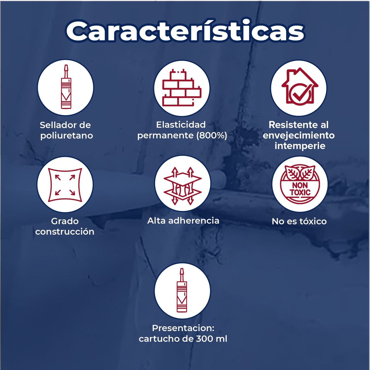 Sellador Poliuretano Presto Flex Gris 300 mL