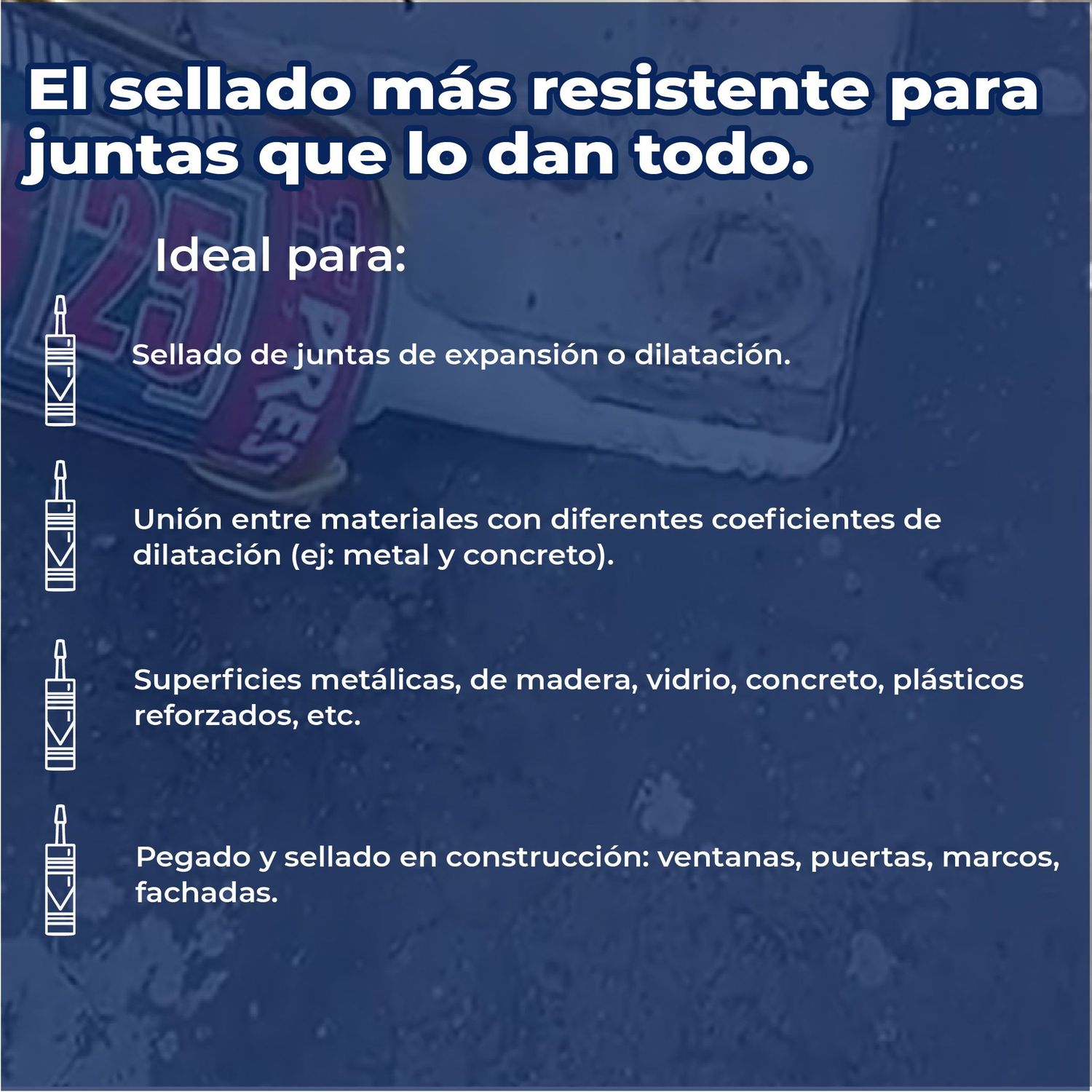 Sellador Poliuretano Presto PU25 Flex Negro 300 mL