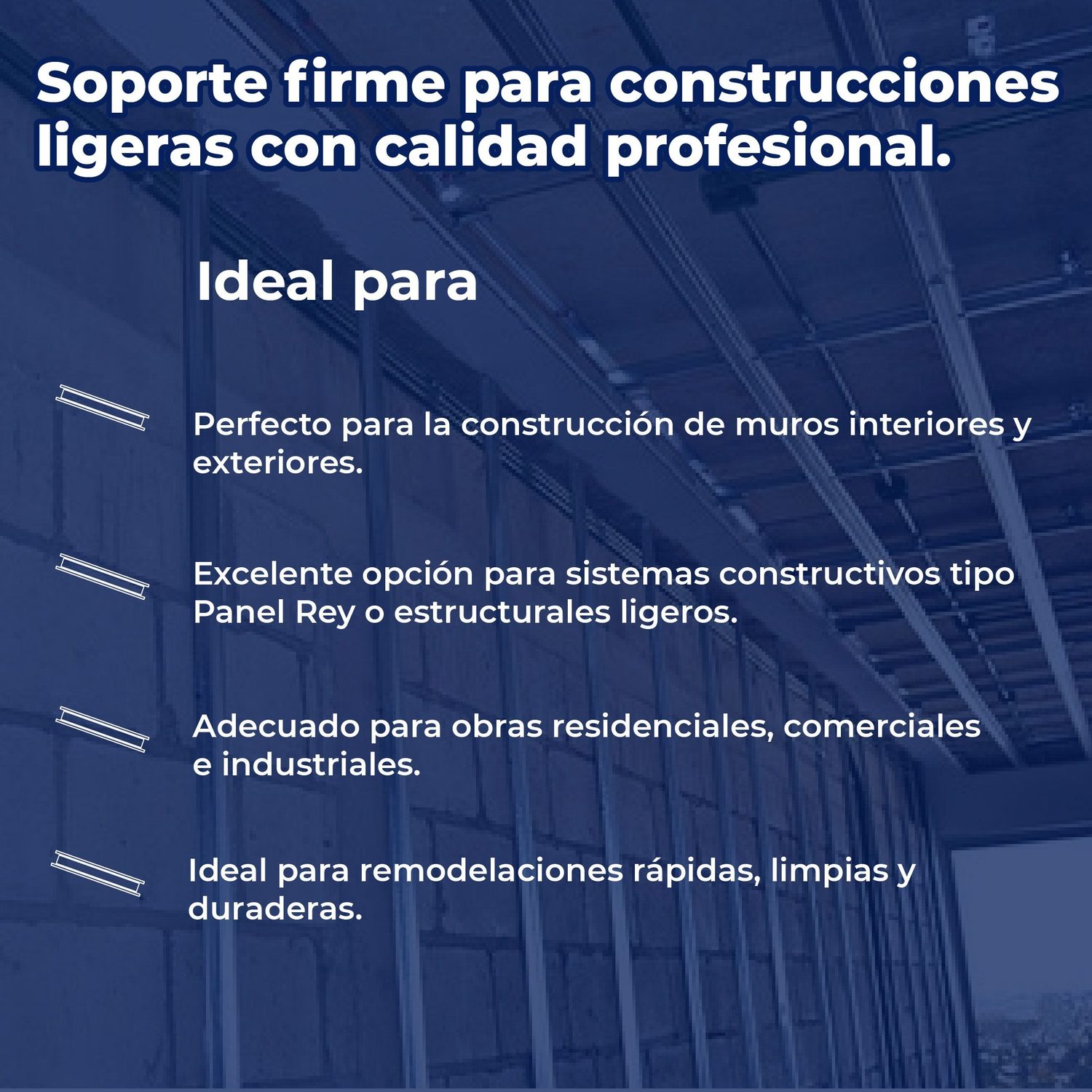 Poste Metálico Calibre 26 4.10X2.44 M