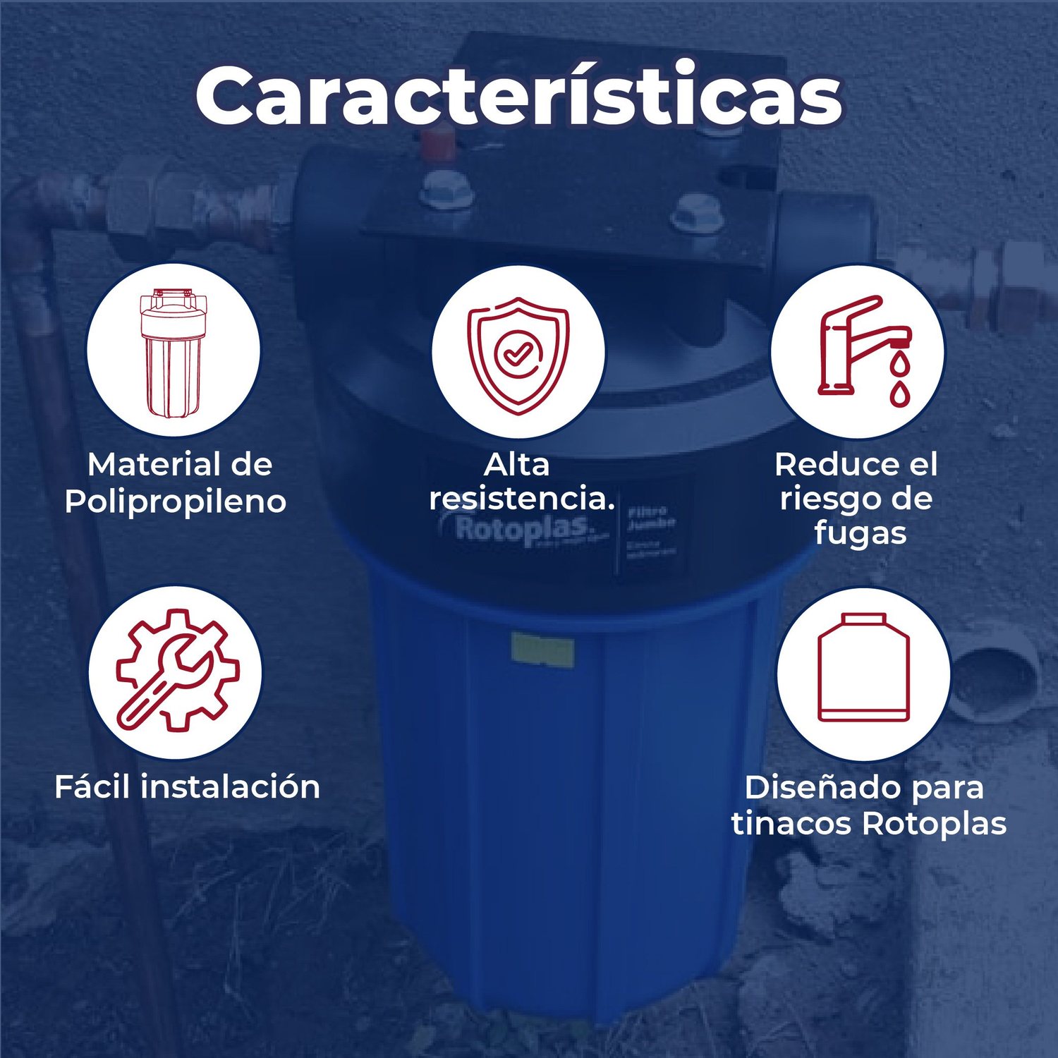 Filtro Jumbo Completo Hydronet Rotoplas