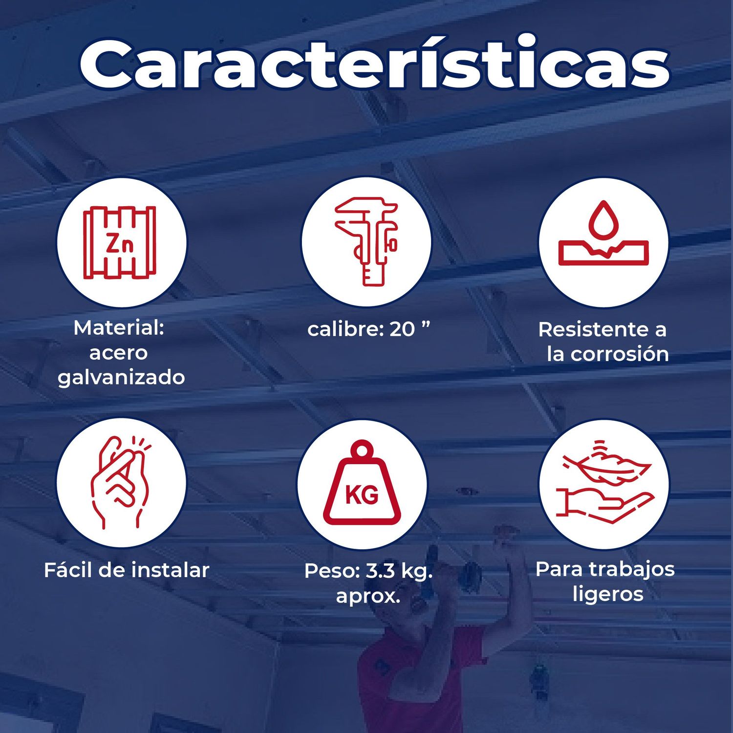 Canal Listón Panel Rey Calibre 20 6.82X3.96 M