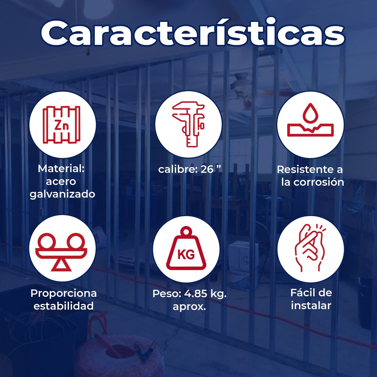 Canal de Amarre Panel Rey Calibre 26 9.20X3.05 M