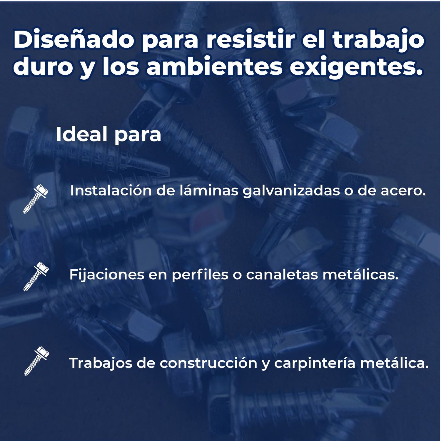 Tornillo Punta Broca Cabeza Hexagonal 10 mm x ¾ pulg